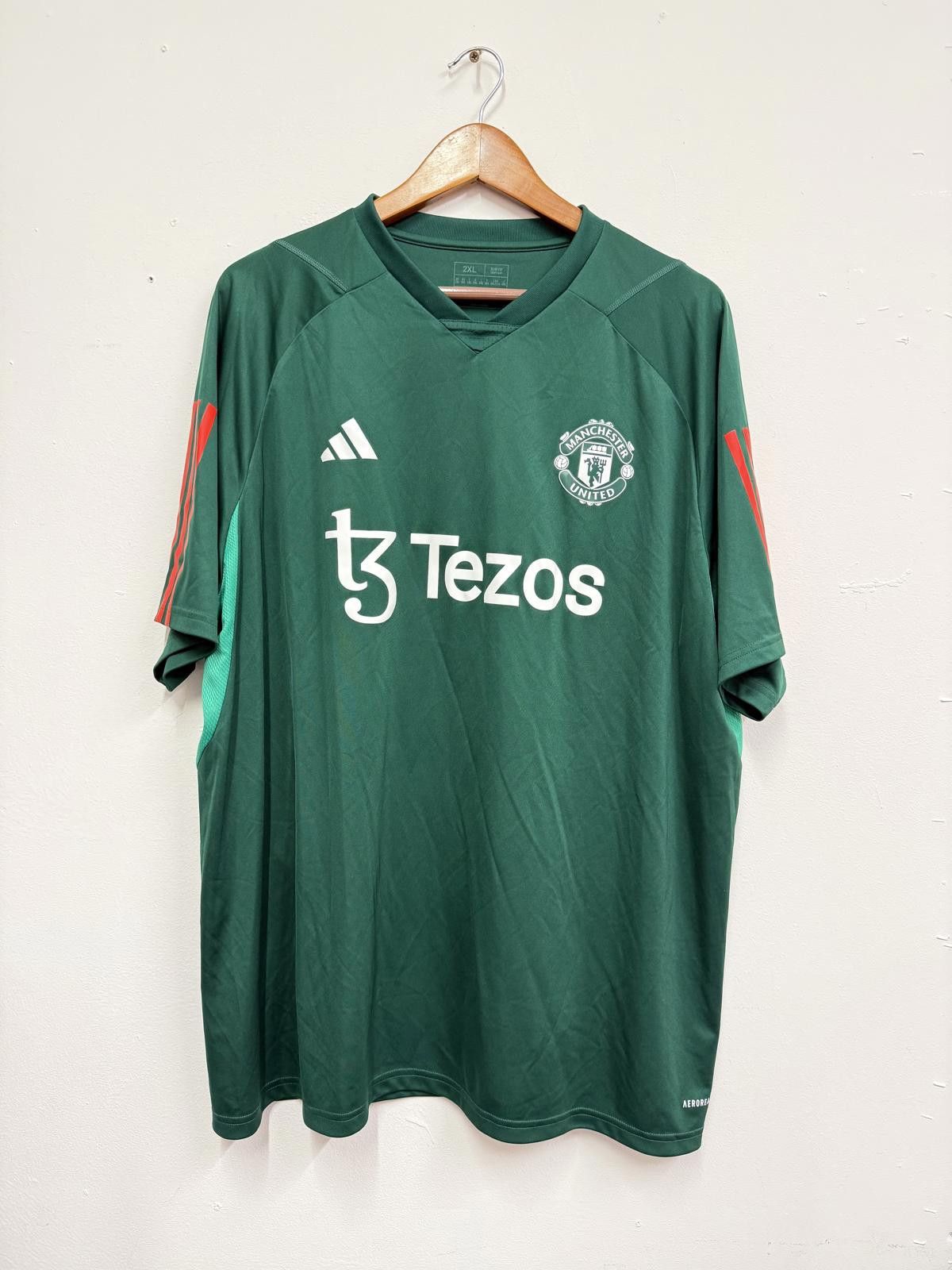 Adidas Manchester United Green Football Jersey - Men's 2XL Size US XXL / EU 58 / 5 - 1 Thumbnail