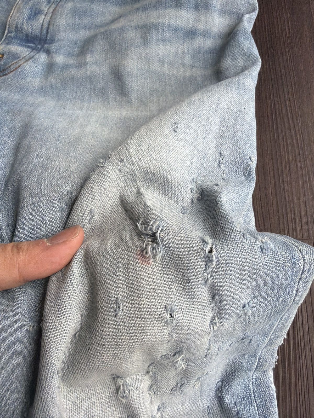Amiri Amiri Light Blue Shotgun Jeans Size US 34 / EU 50 - 4 Thumbnail