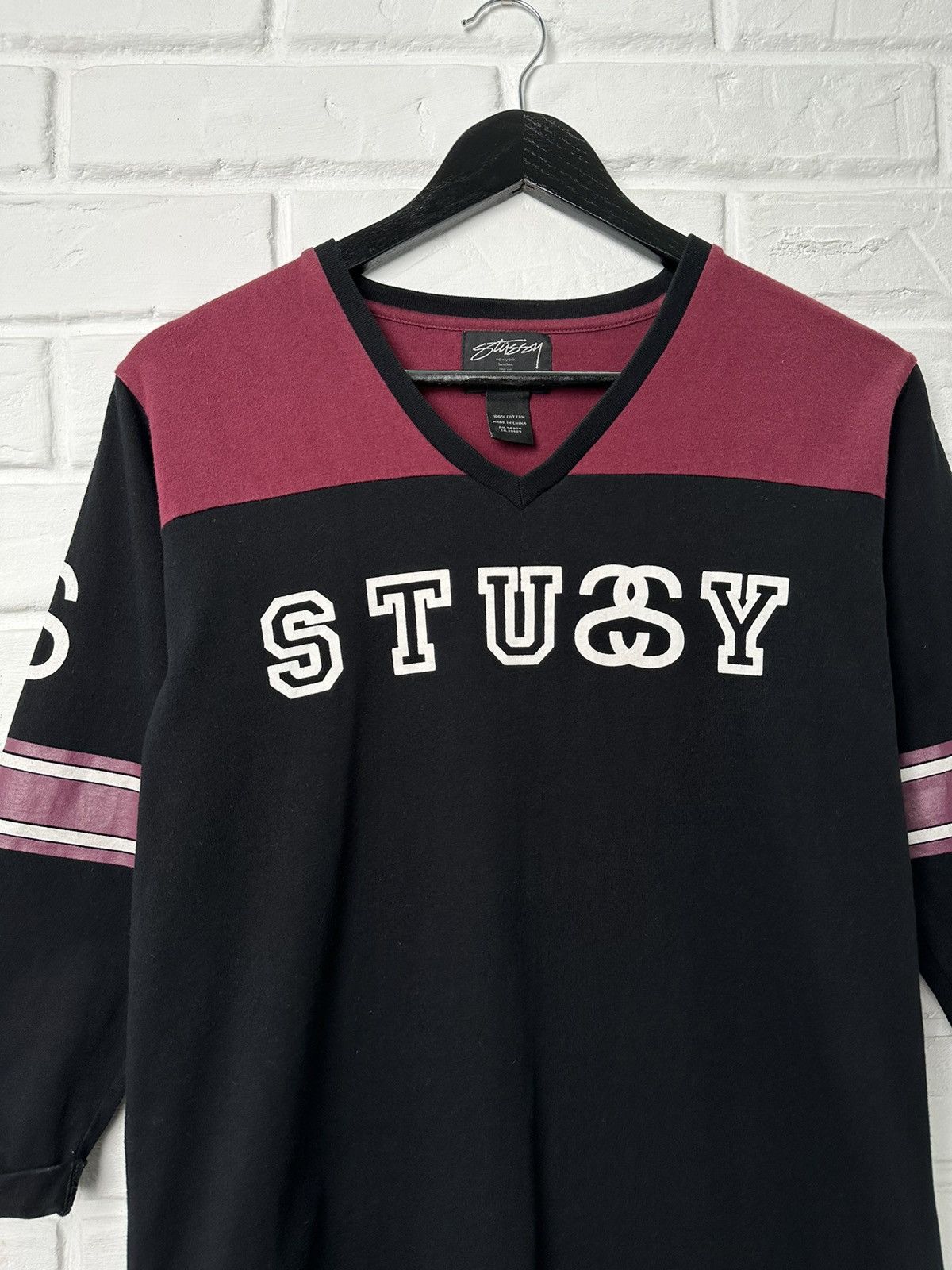 Stussy STUSSY Y2K Big Logo Long Sleeve T-Shirt Sweatshirt Tunic Size S / US 4 / IT 40 - 4 Thumbnail
