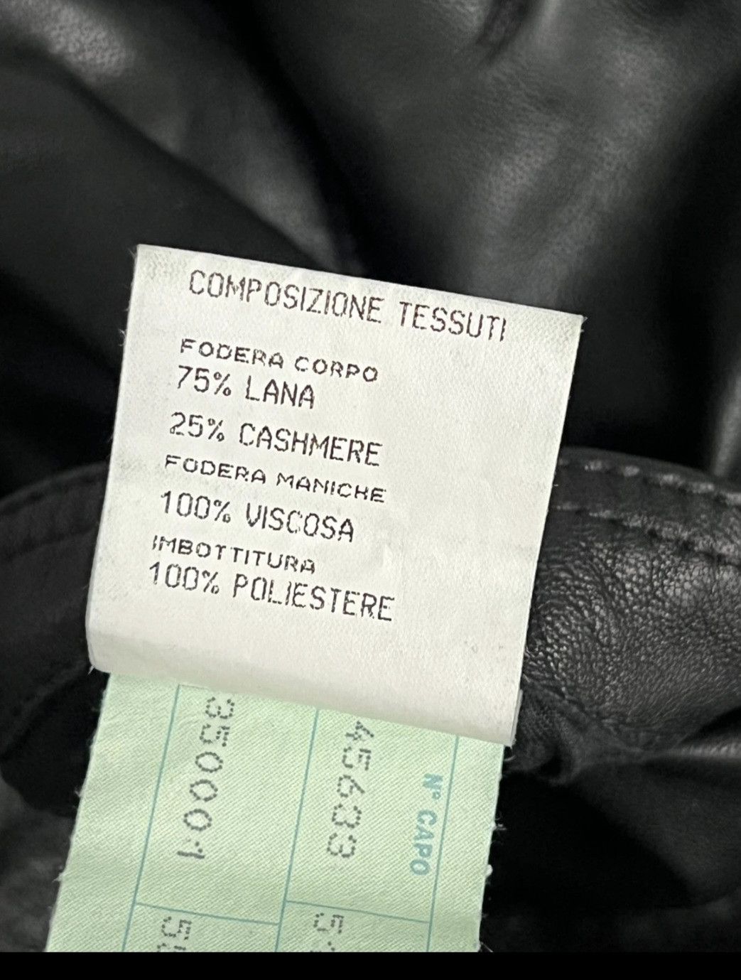 Mandelli Mandelli Cashmere-Lined Leather Jacket Size US L / EU 52-54 / 3 - 5 Thumbnail