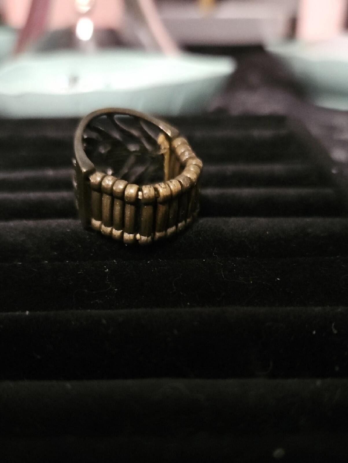 Other Antique Bronze Statement Ring Bronze Size 6 With Stretch Size ONE SIZE - 2 Thumbnail