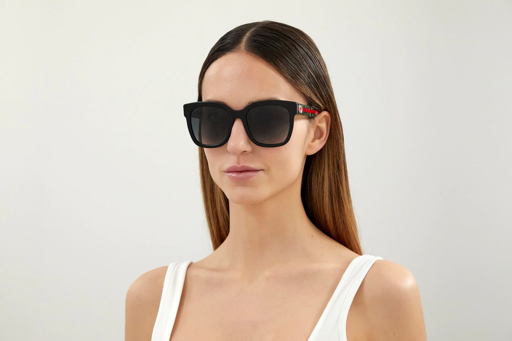 Gucci NEW GUCCI GG0034SN 002 Black Grey Gradient Women Sunglasses Size ONE SIZE - 11 Thumbnail