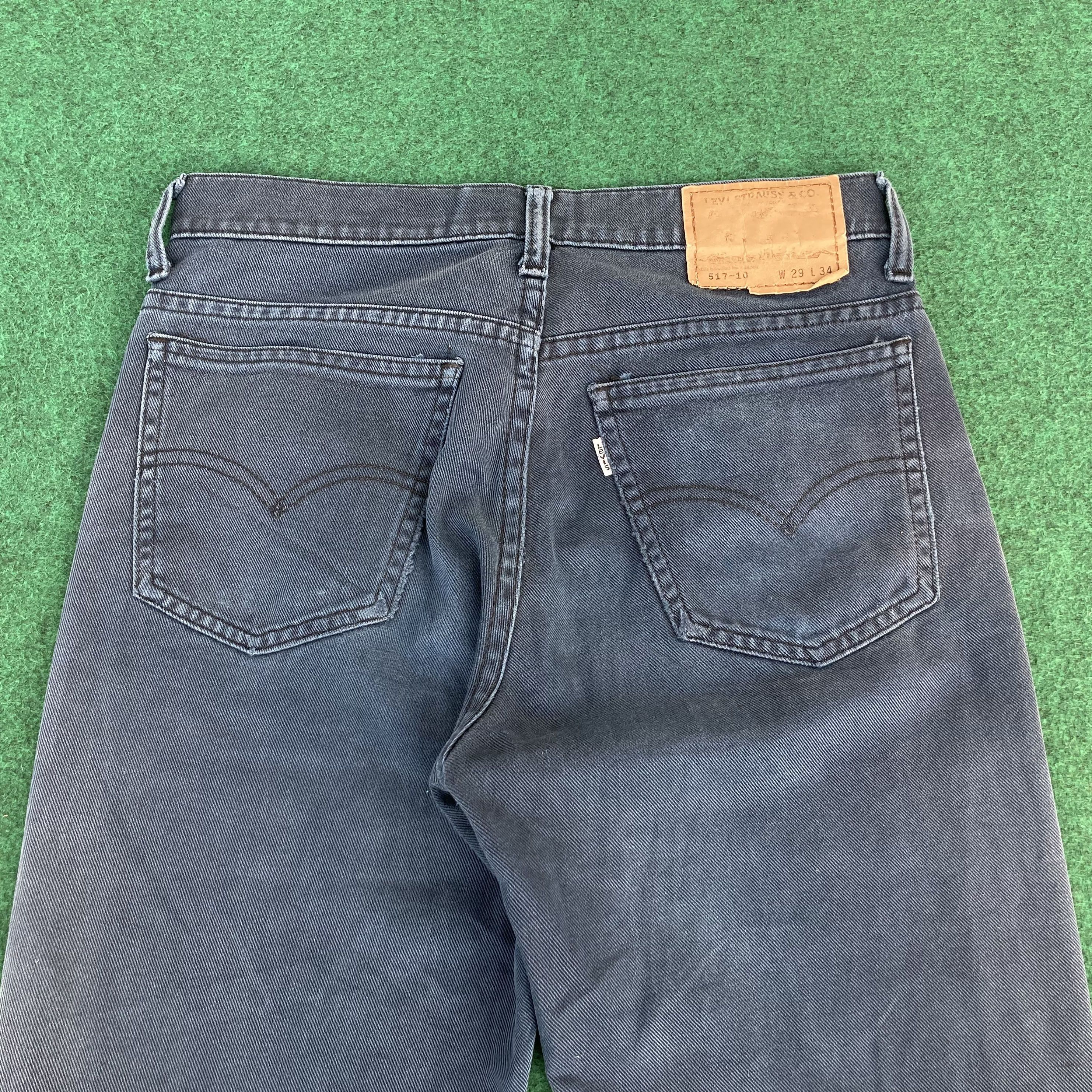Levi's Vtg Levis 517 Faded Denim Bootcut Flared Jeans Size US 28 / EU 44 - 9 Thumbnail