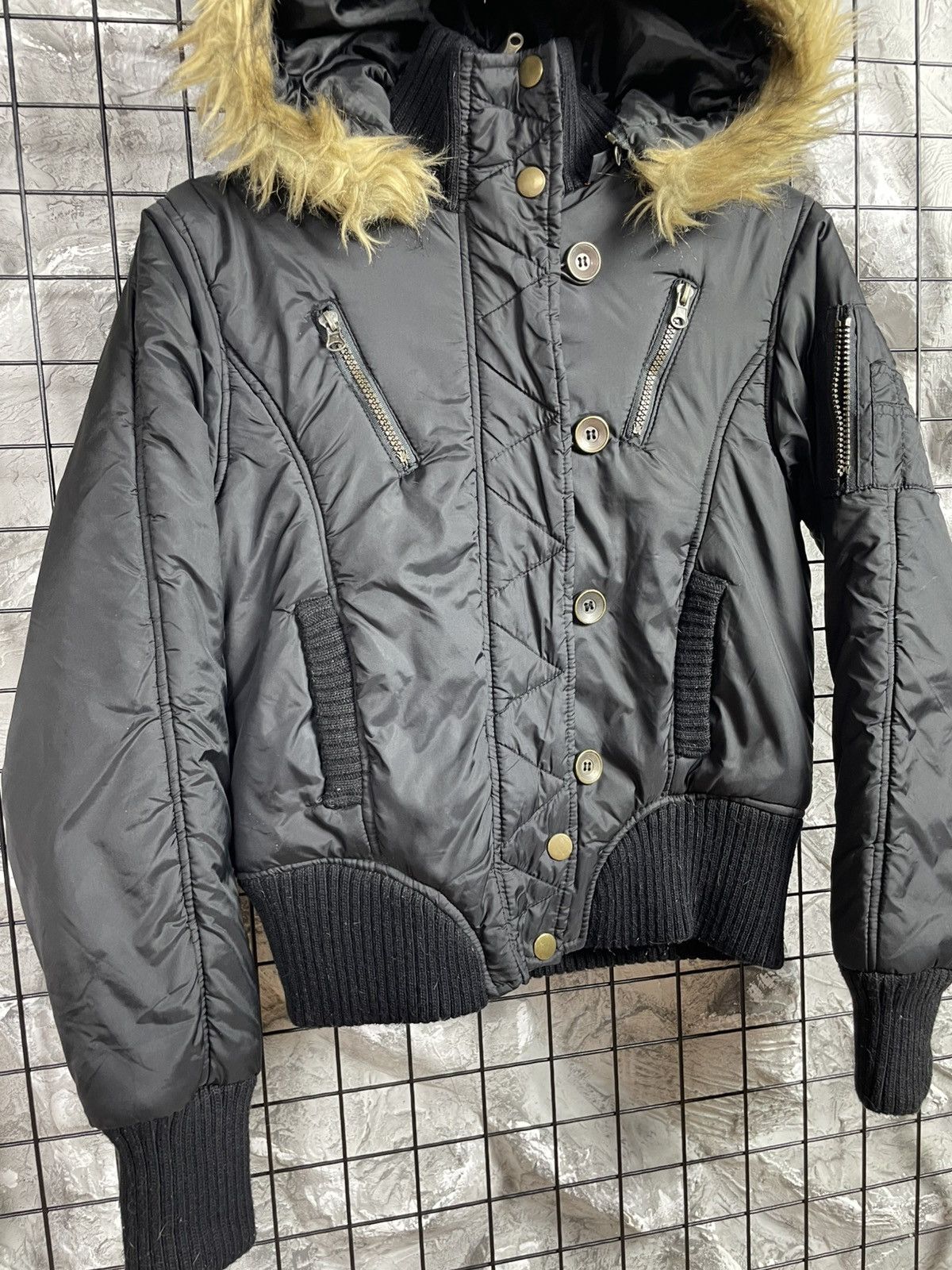 If Six Was Nine Y2K Vintage Fur Bomber LGB Japanese Archive Rick Owens Style Size US S / EU 44-46 / 1 - 4 Thumbnail