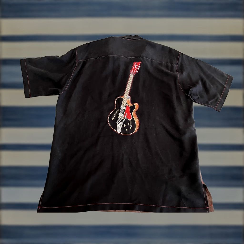 Tori Richard Tori Richard Shirt Mens L 100% Silk Embroidered Button Up Black Size US L / EU 52-54 / 3 - 1 Thumbnail