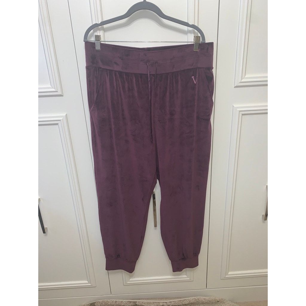 Victoria's Secret Victoria's Secret Women's XL Purple Velour Jogger Pants Size 36" / US 14 / IT 50 - 1 Thumbnail