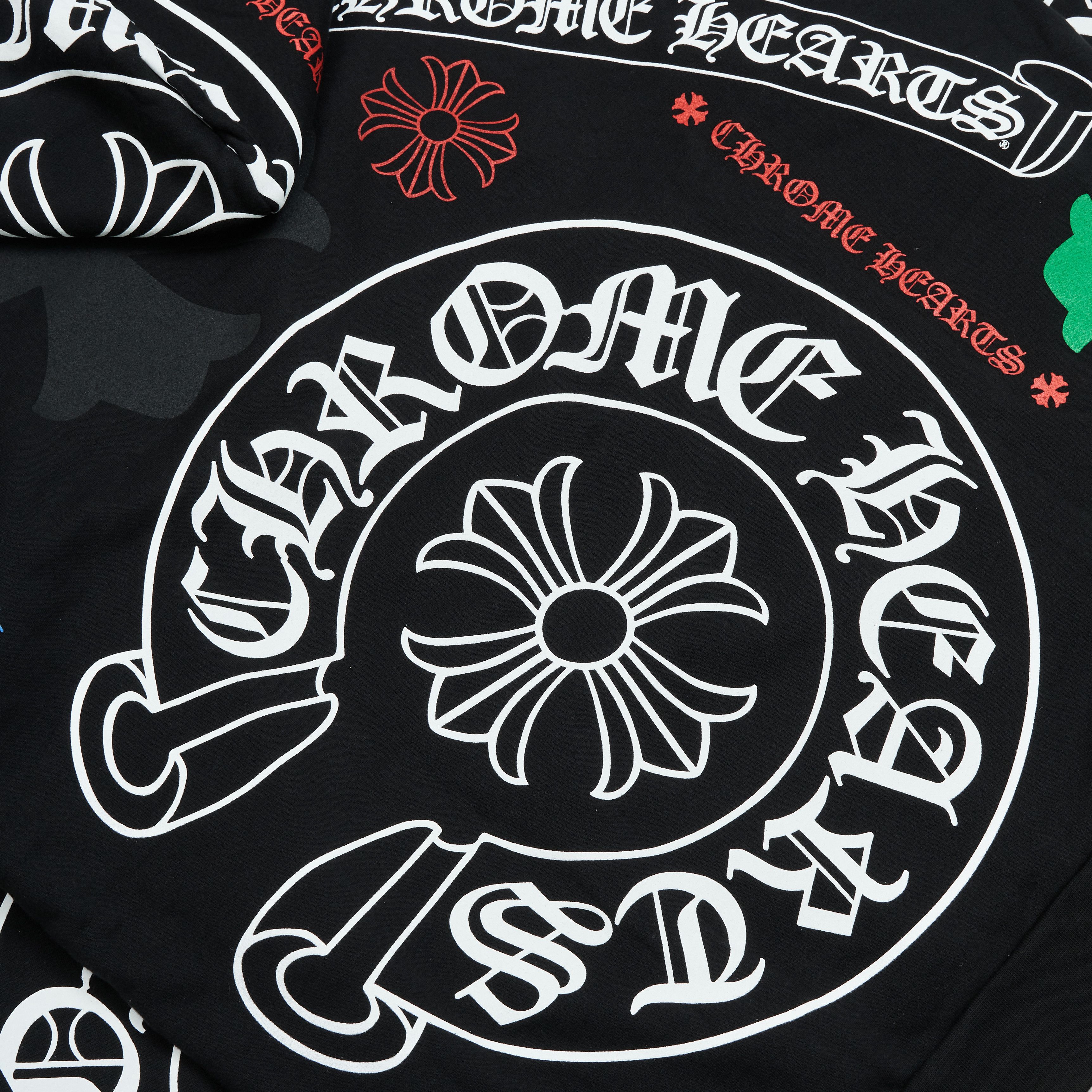 Chrome Hearts CHROME HEARTS Stencil Hoodie BLACK Size US S / EU 44-46 / 1 - 10 Thumbnail