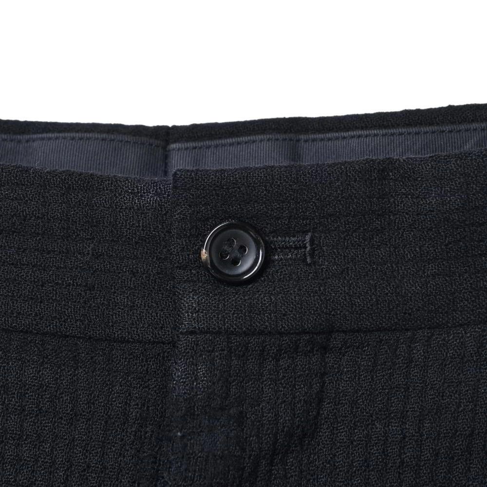 Comme des Garcons Homme Casual Pants Wool Slacks 2 Tuck Zipper Long Length Black Size US 31 - 4 Thumbnail