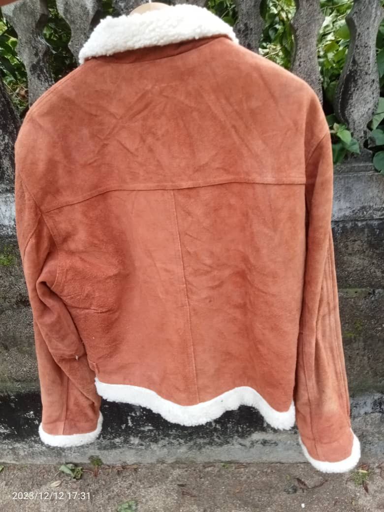 Japanese Brand Japanese Suede Sherling Leather Fur Lined Jacket Size US M / EU 48-50 / 2 - 12 Thumbnail