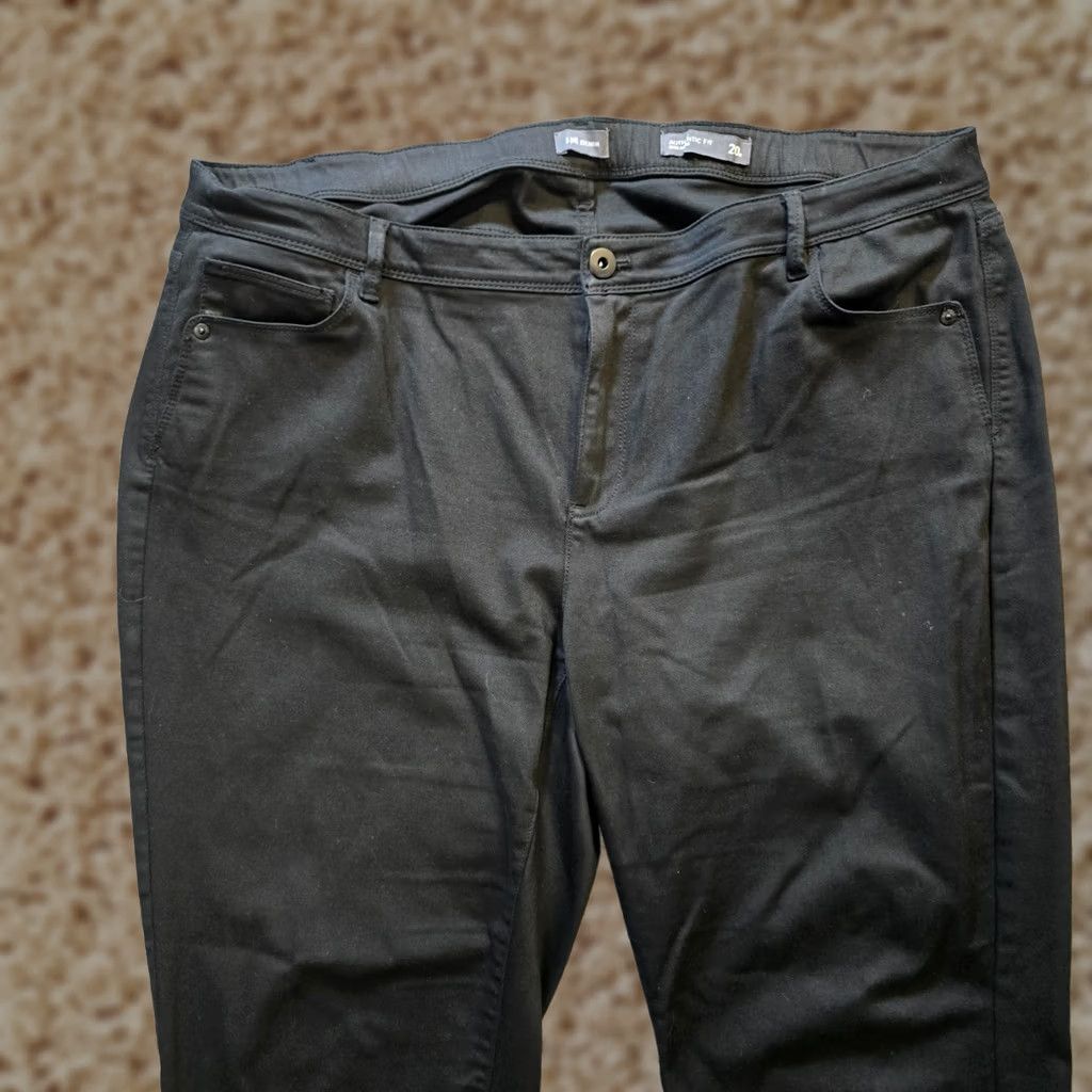 J. Jill J Jill Jeans Women Size 20 Black Denim Slim Ankle Mid Rise 5-Pocket Stretch Plus Womens Size 42" / US 20 - 1 Thumbnail