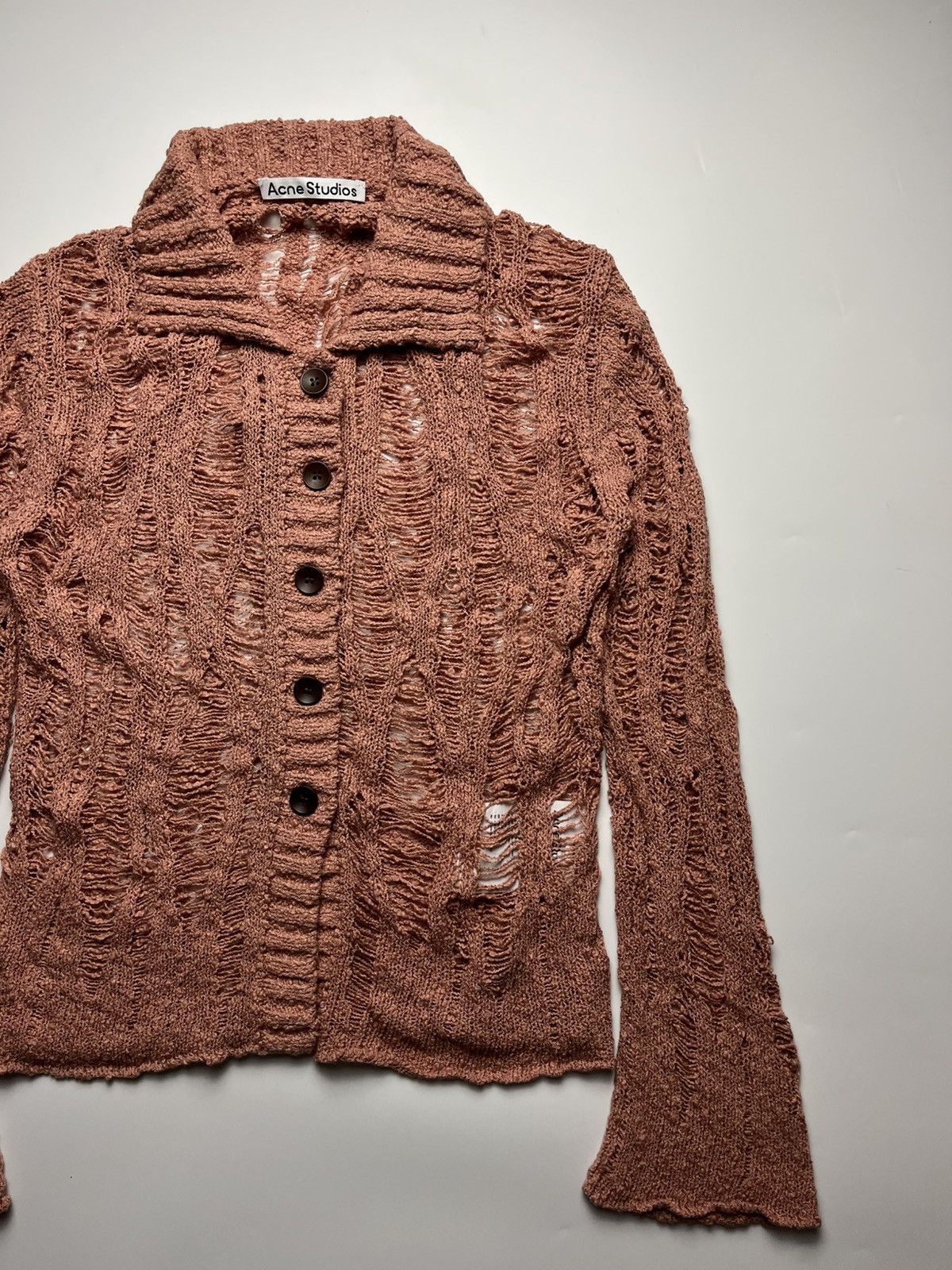 Acne Studios Acne Studios Distressed Cardigan Size M / US 6-8 / IT 42-44 - 2 Thumbnail
