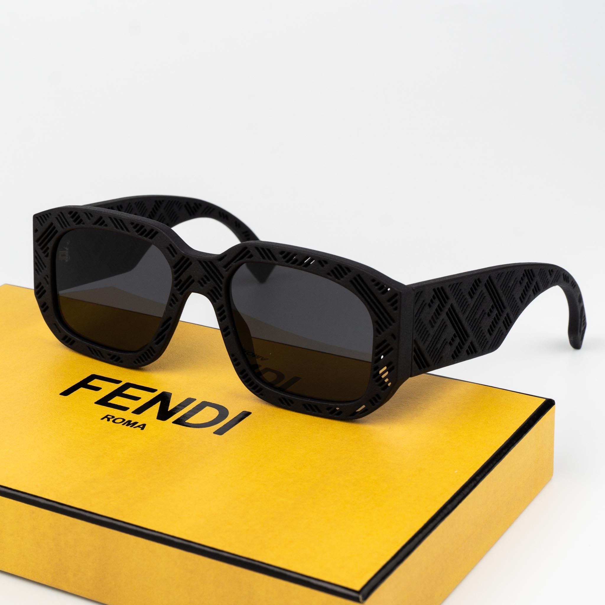 Fendi Fendi SHADOW Men Sunglasses Geometric Matte FE40113I 02A Size ONE SIZE - 1 Thumbnail