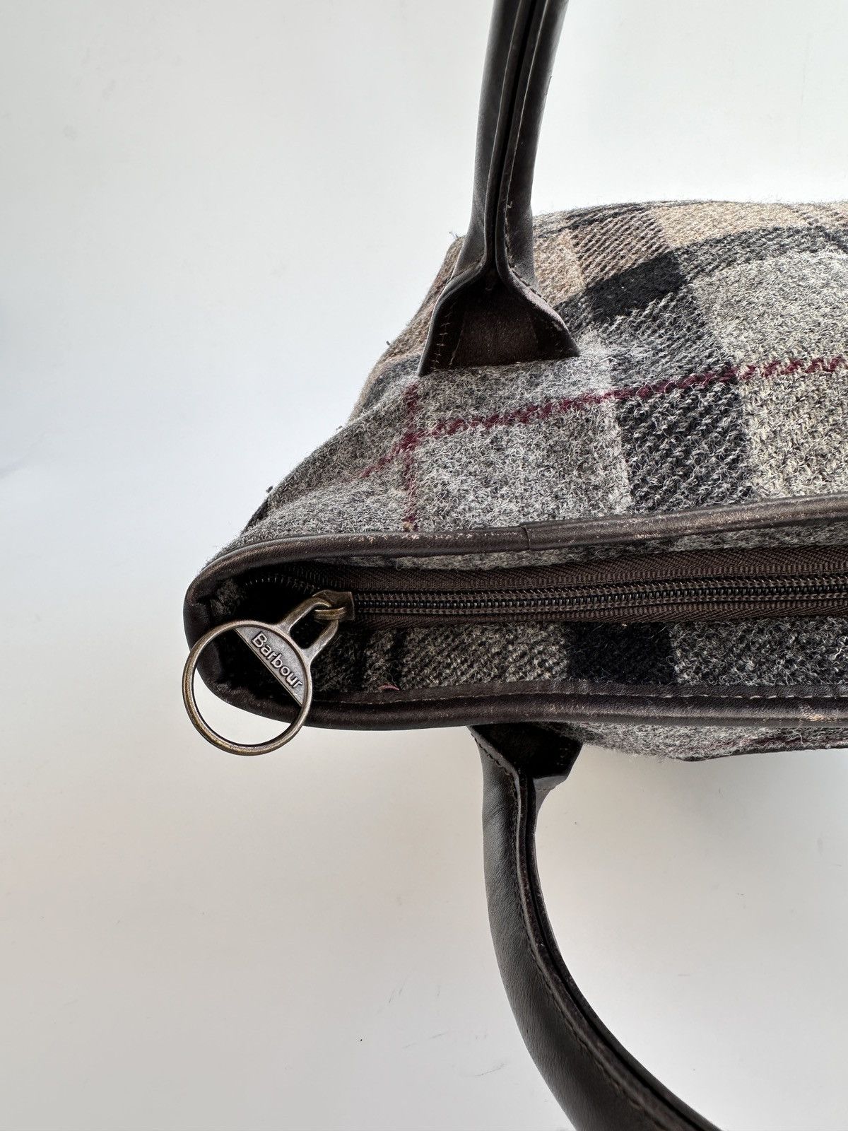 Barbour Barbour Winter Tartan Wool Tote Bag Plaid Check Handbag Size ONE SIZE - 9 Thumbnail