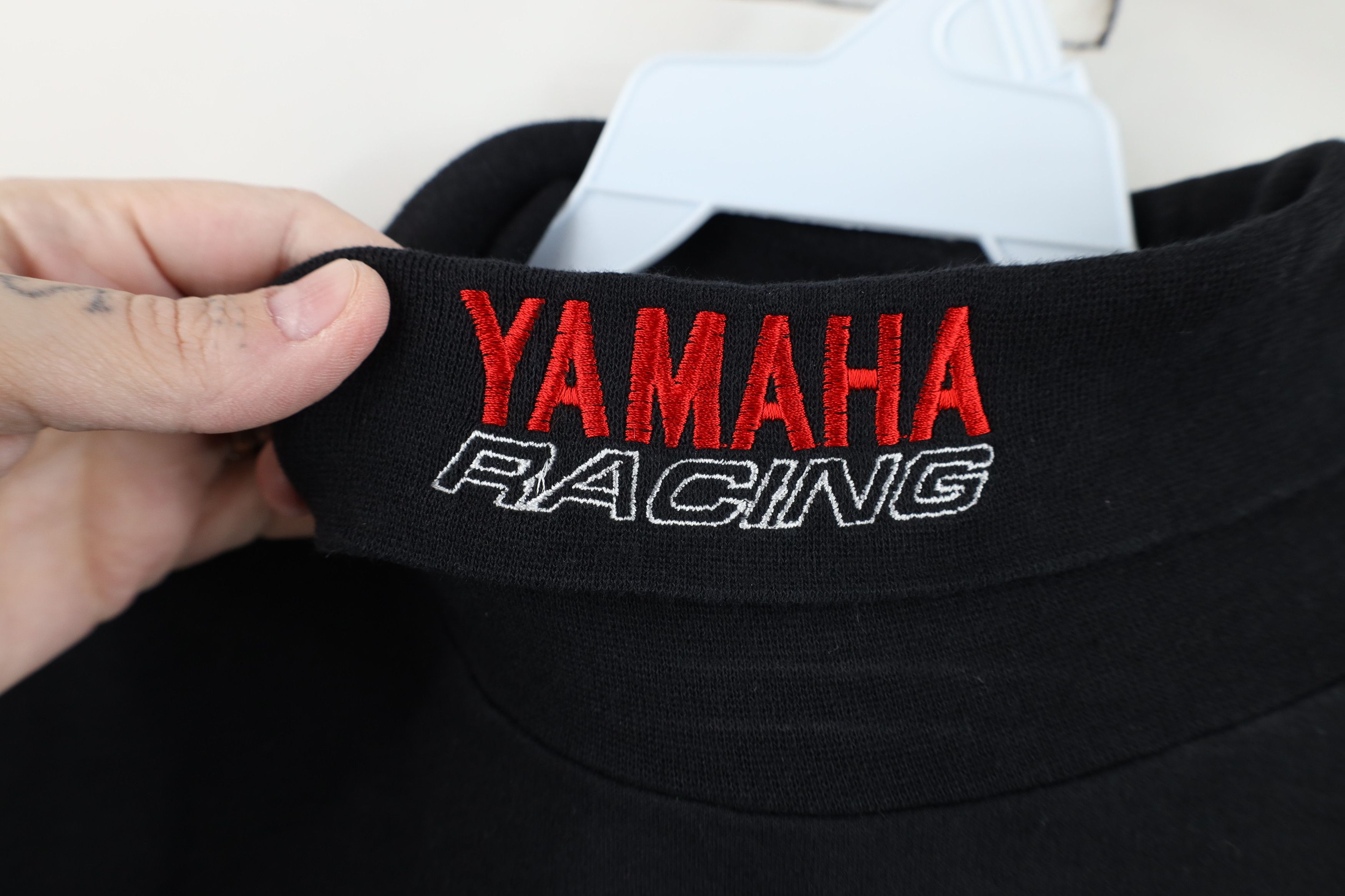 Vintage Vintage 90s Spell Yamaha Racing Turtleneck T-Shirt Black USA Size US L / EU 52-54 / 3 - 4 Thumbnail