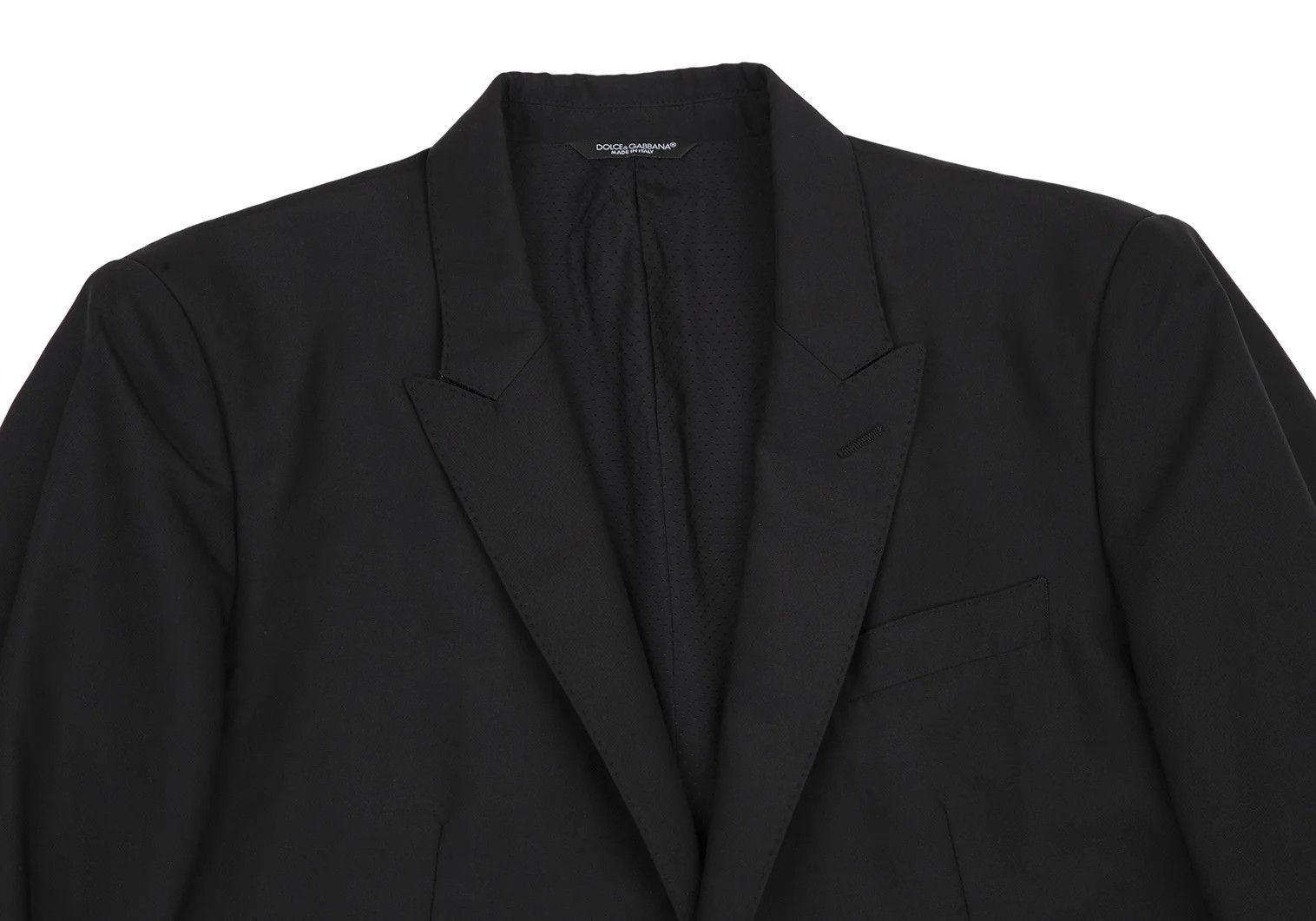 Dolce & Gabbana Wool Silk Peak Lapel Jacket in Black Size 48 Size US M / EU 48-50 / 2 - 2 Thumbnail