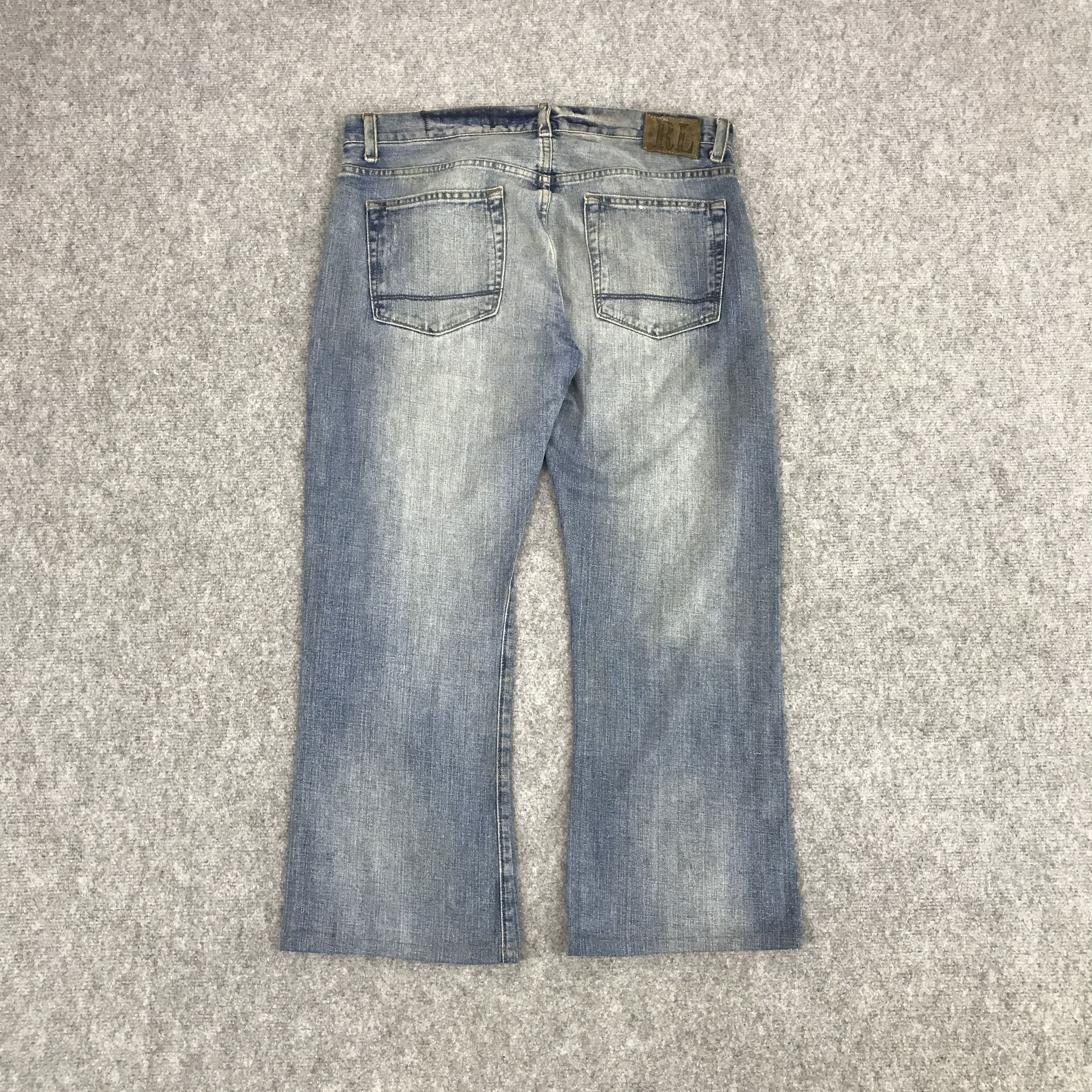 Polo Ralph Lauren BAGGY POLO RALPH LAUREN FADED DENIM JEANS PANTS Size US 33 - 4 Thumbnail