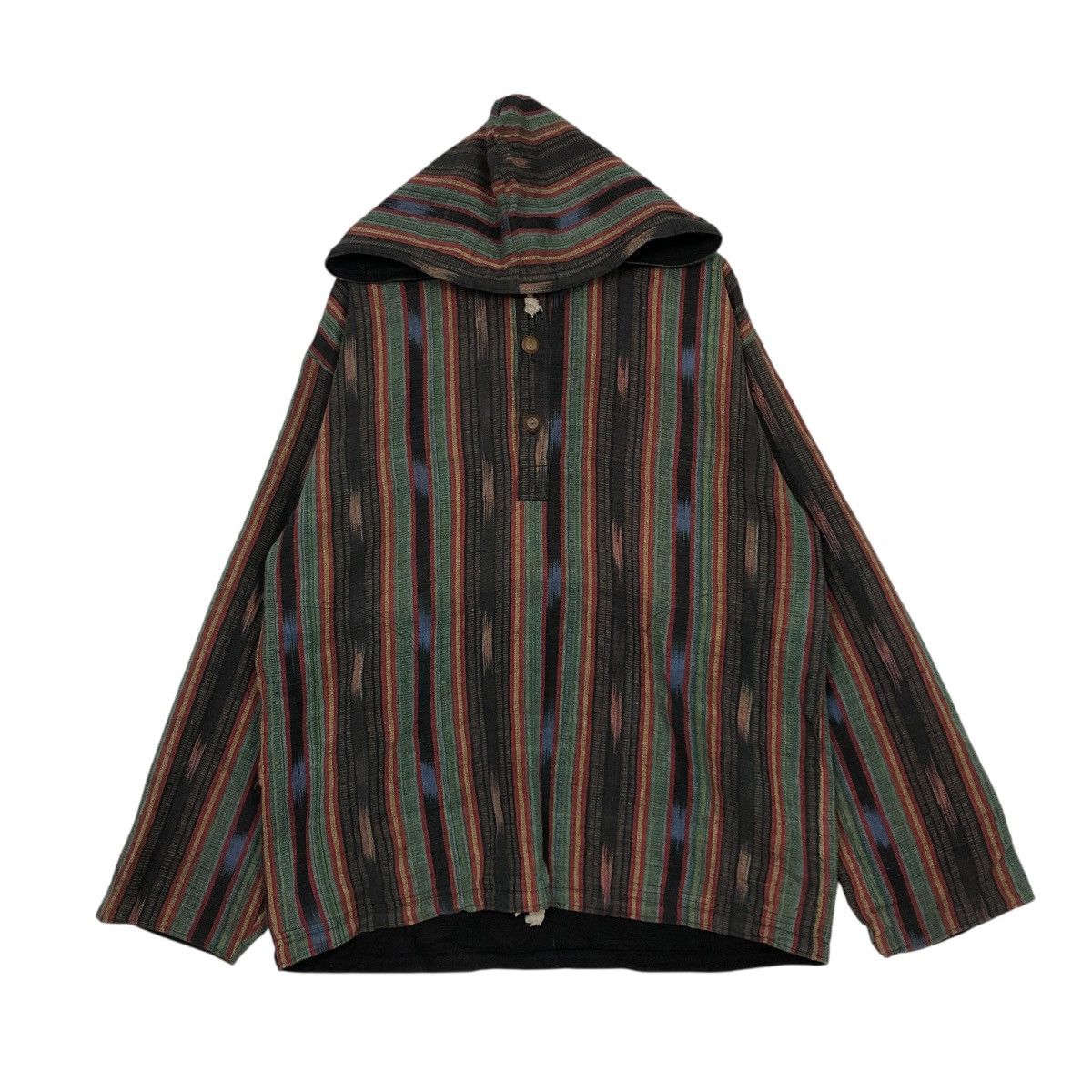 Japanese Brand 🔥VINTAGE BAJRA PULL OVER HICKORY STRIPED LAXMI ISSEY MIYAKE Size US M / EU 48-50 / 2 - 3 Thumbnail