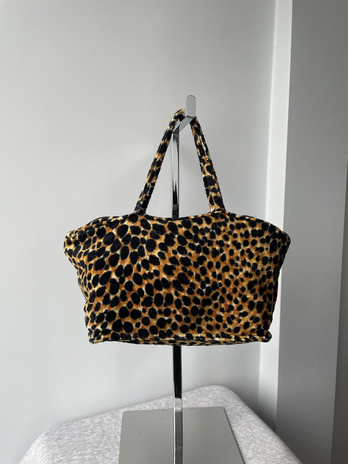 Dolce & Gabbana Dolce&Gabbana Vintage Y2k Black Nylon Leopard Hand Bag Size ONE SIZE - 6 Thumbnail