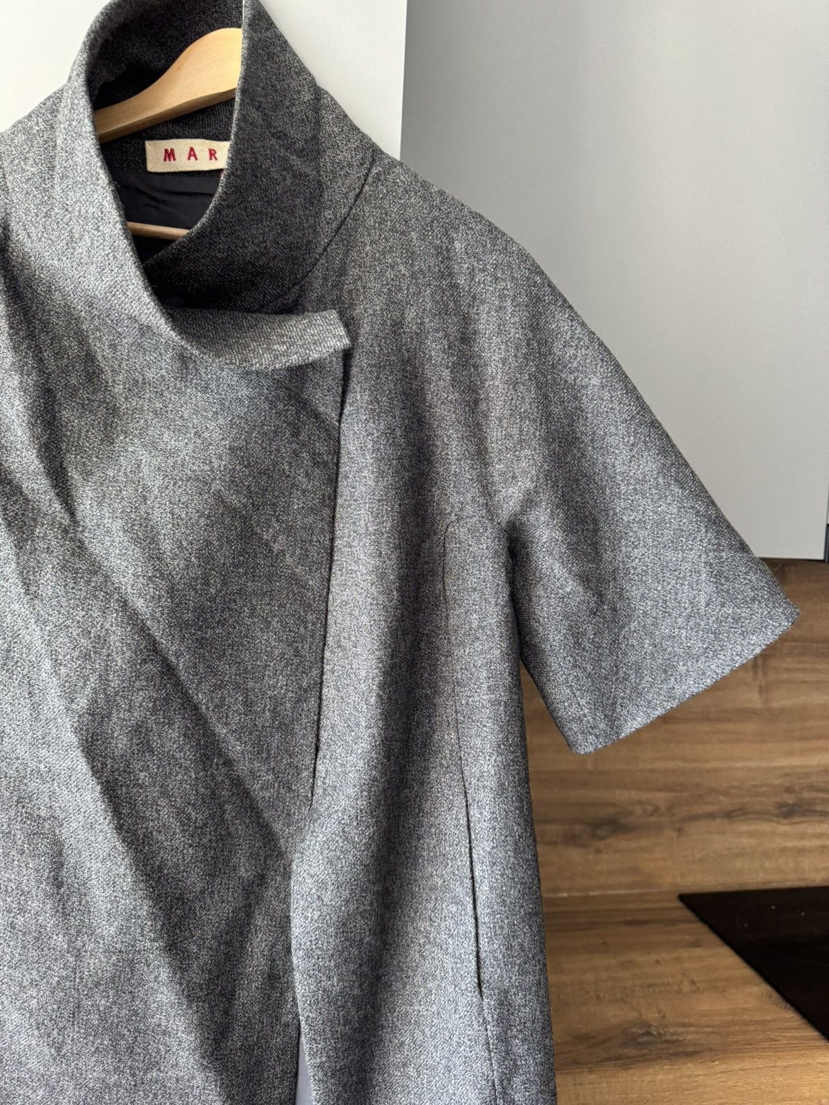 Marni × Vintage Vintage MARNI Wool Open Coat Half Sleeve Size S / US 4 / IT 40 - 3 Thumbnail