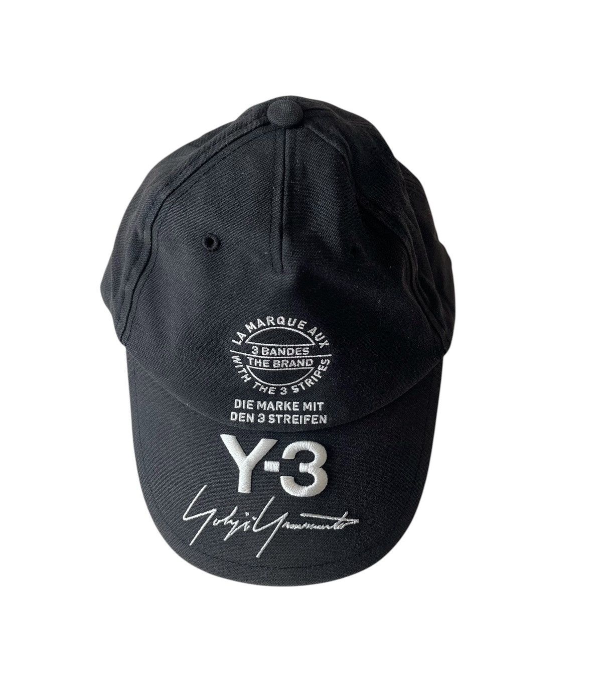Yohji Yamamoto Yohji yamamoto y-3 logo embroidered baseball cap Size ONE SIZE - 2 Thumbnail