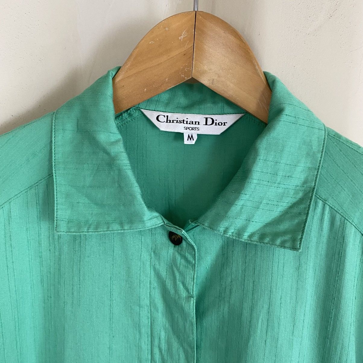 Dior Christian Dior Mint Green Short Sleeve Shirt Size M / US 6-8 / IT 42-44 - 3 Thumbnail