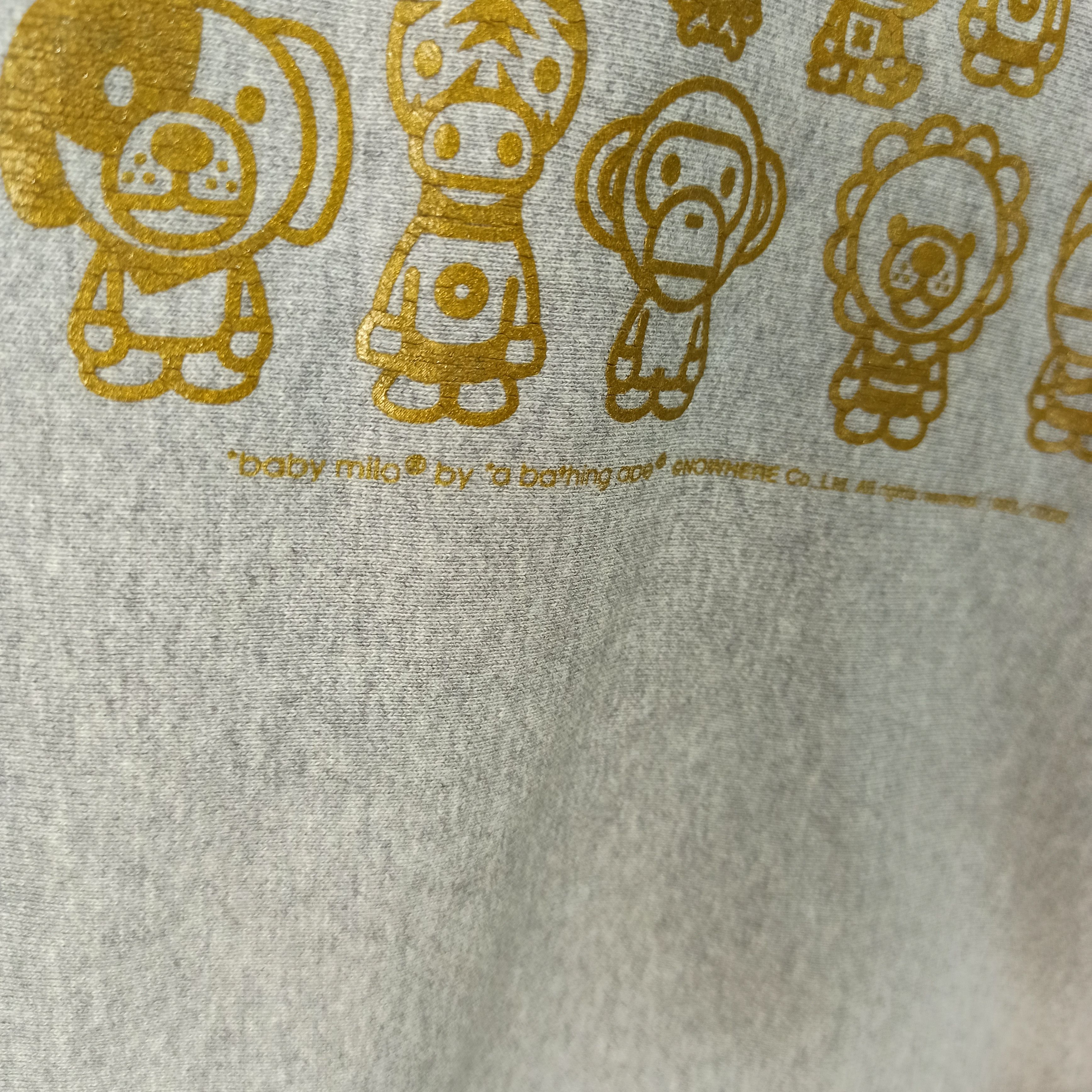 Bape BAPE Milo All-Star Full Zip Hoodie Gray X Gold A Bathing Ape Size US XL / EU 56 / 4 - 3 Thumbnail