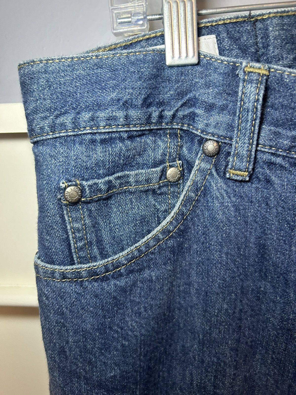Lacoste Vintage Lacoste baggy blue jeans Size US 36 / EU 52 - 8 Thumbnail