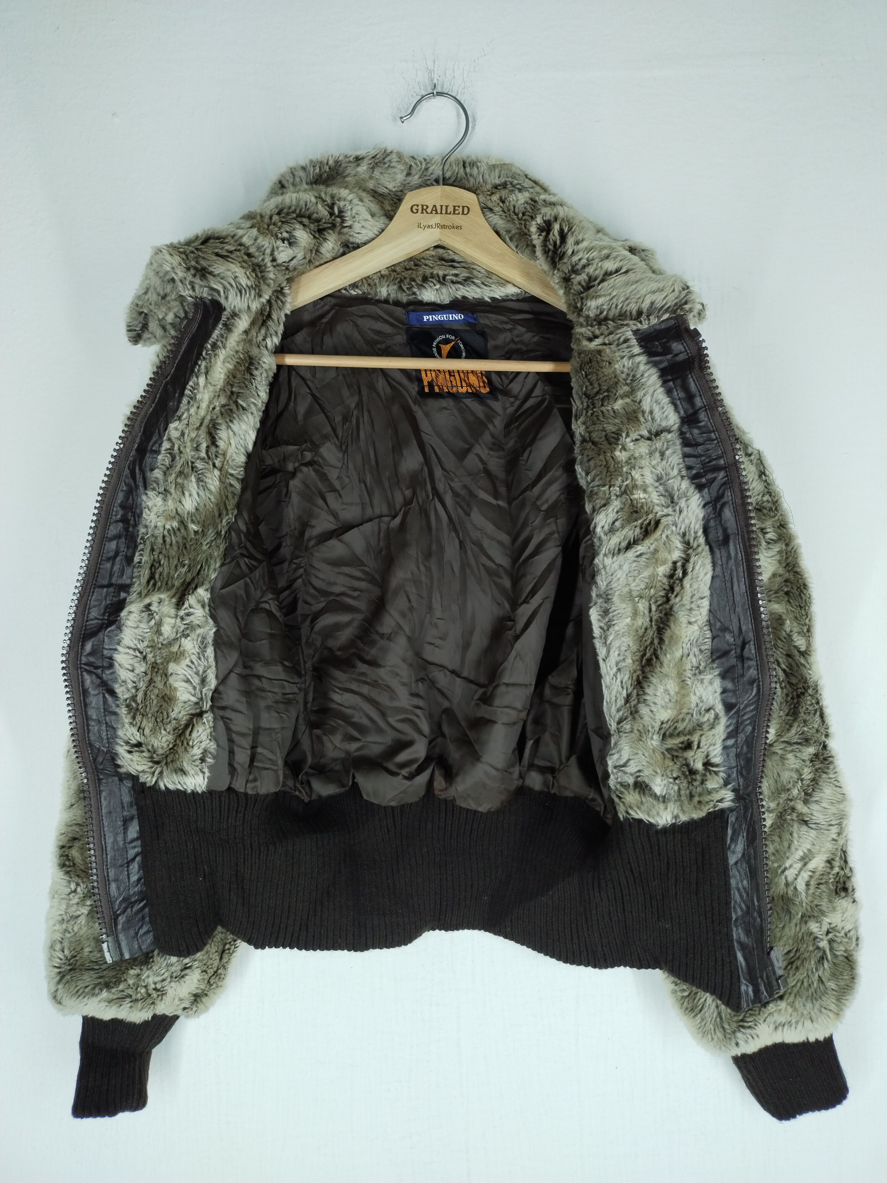 Other 🔥 Vtg Beautiful Faux Fur Coat Pinguino Coat Size M / US 6-8 / IT 42-44 - 8 Thumbnail