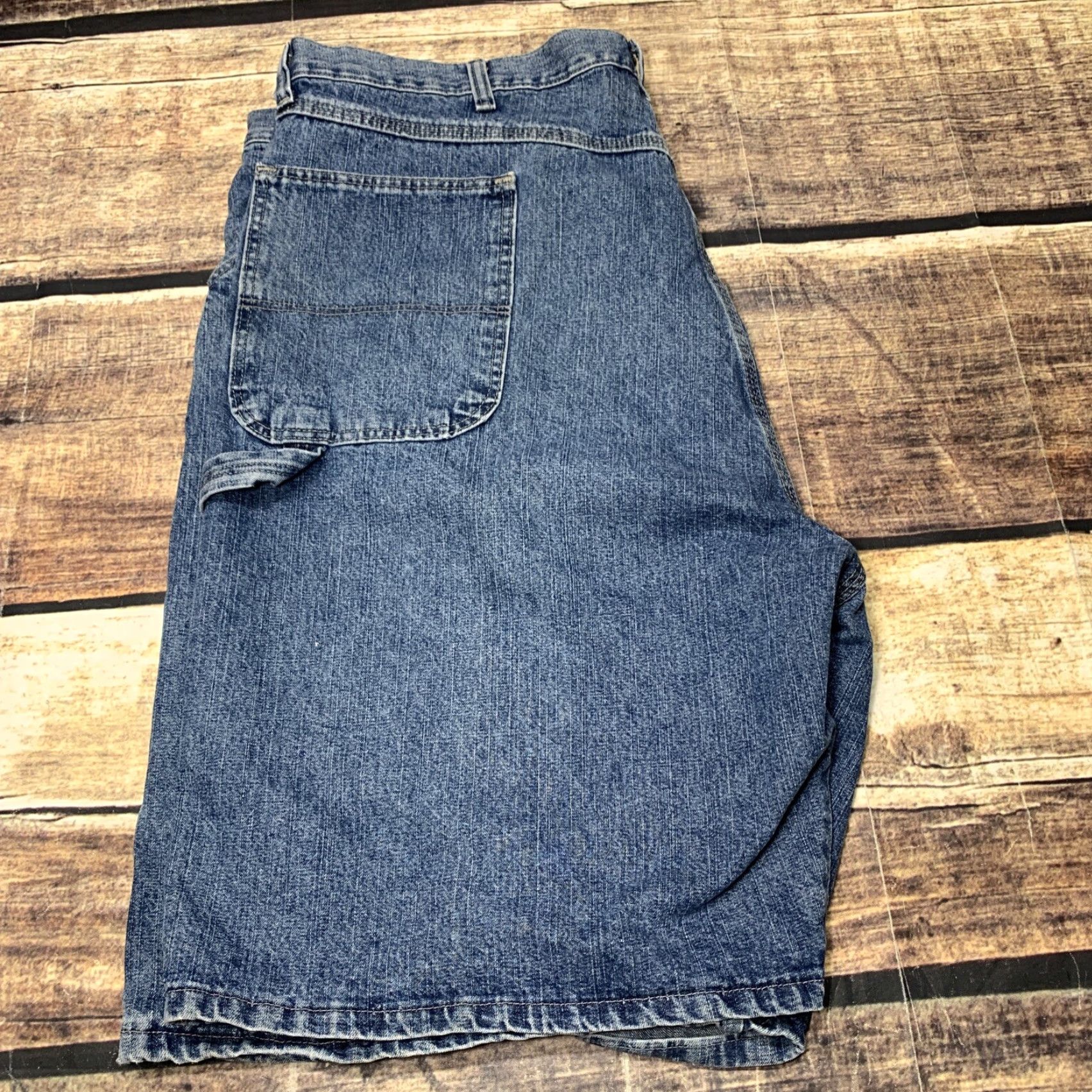 Wrangler Wrangler Carpenter Shorts Blue Jean Mens Size 42 Denim Work Cargo Authentic Size US 38 / EU 54 - 6 Thumbnail