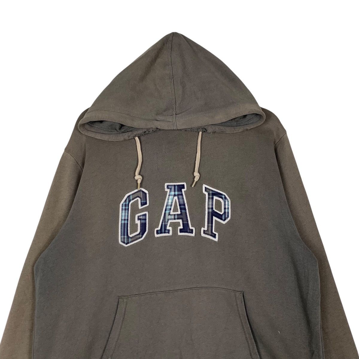 Gap GAP Checked Big Logo Pullover Hoodies Sweatshirt #1338-C60 Size US L / EU 52-54 / 3 - 2 Thumbnail