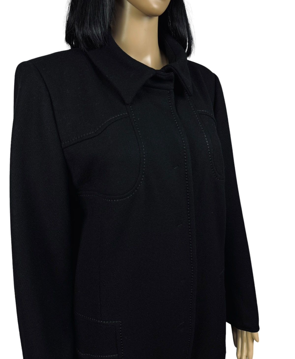 Weekend Max Mara Weekend Max Mara Wool Overcoat Collared size US 12 Size XL / US 12-14 / IT 48-50 - 5 Thumbnail
