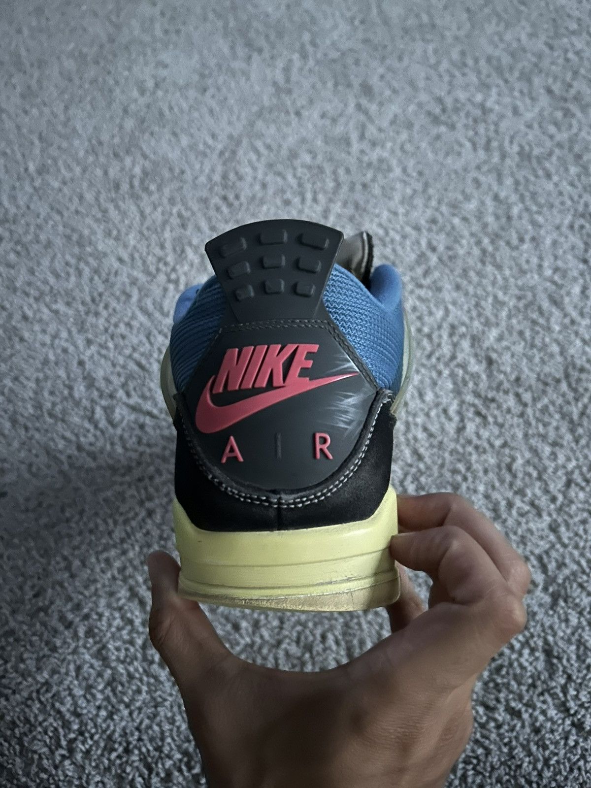 Union LA X Air Jordan Retro 4 Off Noir Size 9