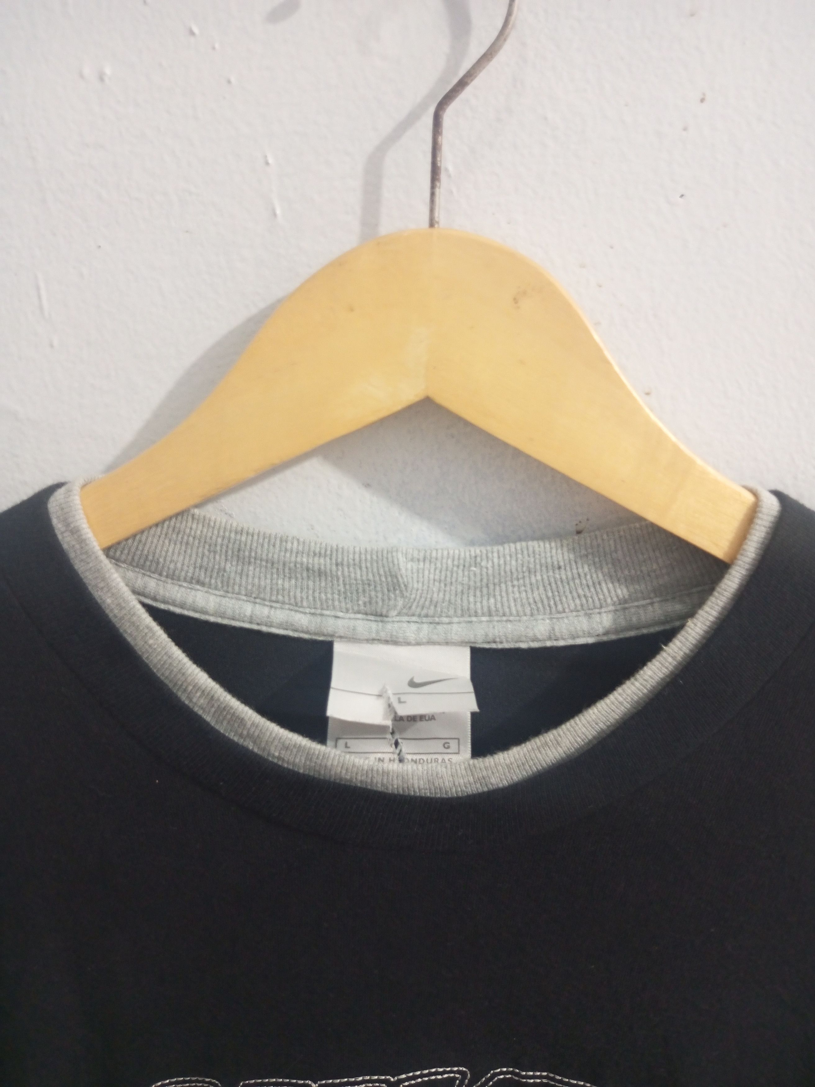 Nike × Vintage Vintage y2k nike double layer long sleeve tshirt Size US L / EU 52-54 / 3 - 10 Thumbnail