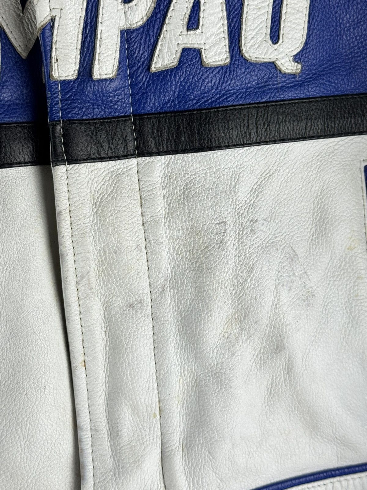 BMW Vintage BMW Compaq Leather Motorbike Racing Jacket Size XS / US 0-2 / IT 36-38 - 18 Thumbnail
