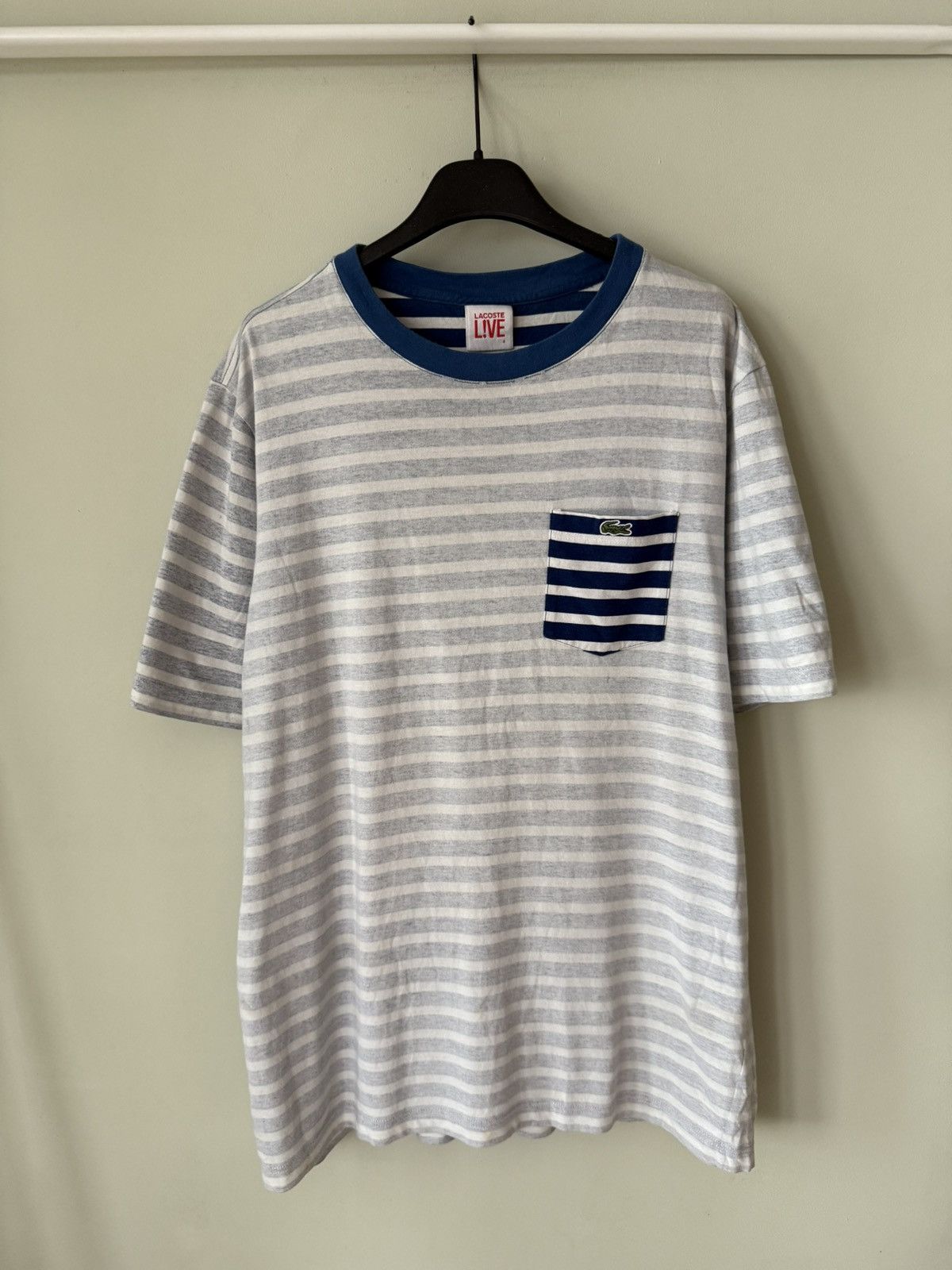 Lacoste Lacoste Live Striped ghost pocket tshirt Size US M / EU 48-50 / 2 - 1 Thumbnail