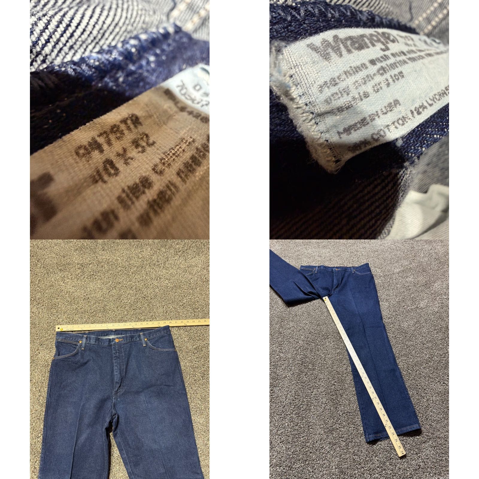 Wrangler Wrangler Jeans 13MWZ 974 Denim 40X32 Lot of 2 Bootcut Blue 40 in 5-Pocket Mens Regular Cowboy Cut Shirt? Size US 40 / EU 56 - 9 Thumbnail