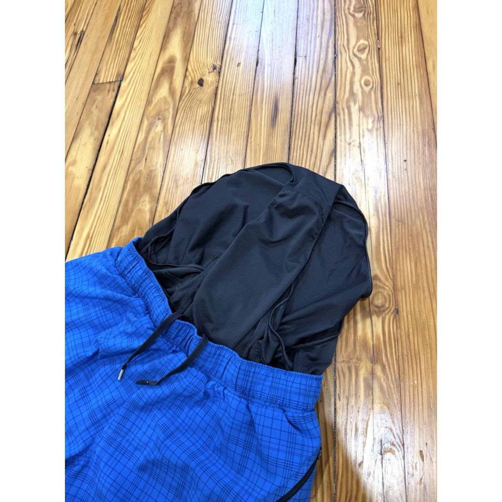 Lululemon Lululemon Pace Breaker Shorts Mens M Blue Plaid Lined 7" Running Gym Fashion Athletic Modern Outdoor Sports Size US 31 - 4 Thumbnail