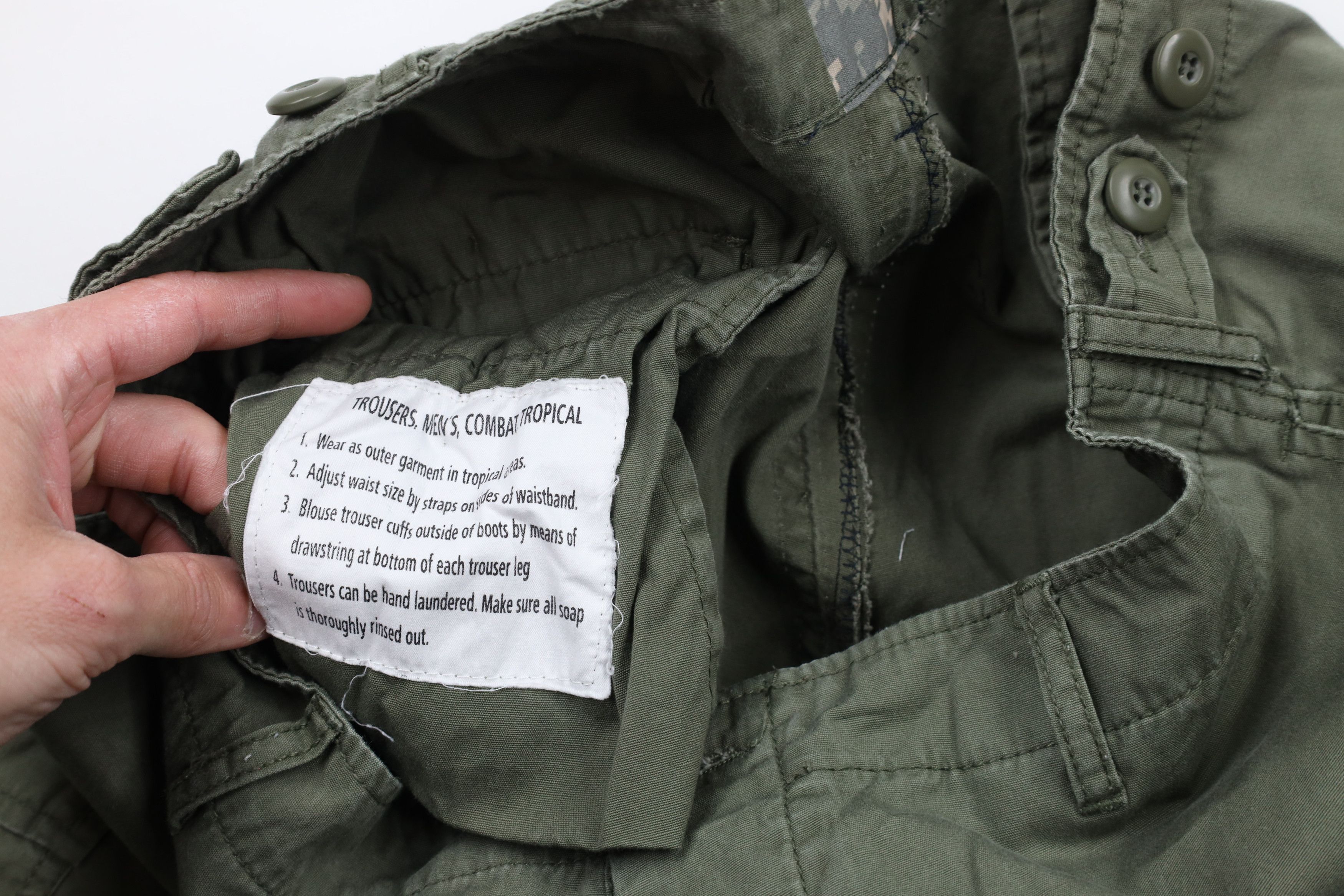 Vintage Vintage 90s German Military Fly Tropical Combat Cargo Pants Size US 36 / EU 52 - 9 Thumbnail