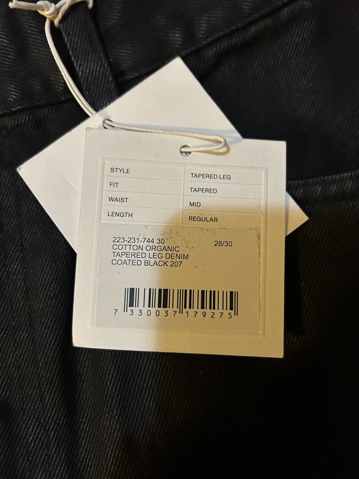 Toteme TOTEME Cropped waxed high-rise tapered pants Size 28" / US 6 / IT 42 - 6 Thumbnail