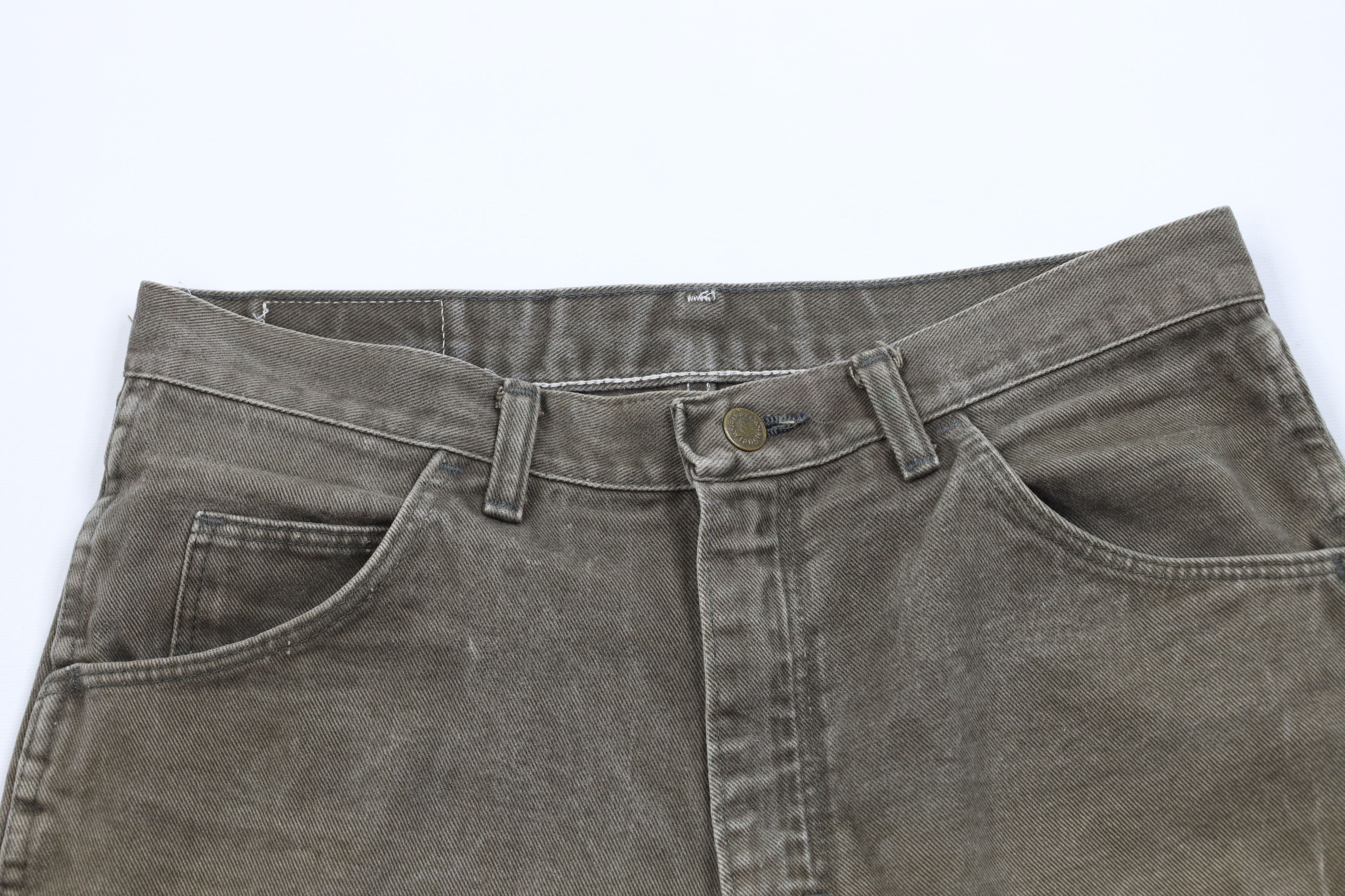 Wrangler Vintage 90s Wrangler Above Knee Denim Jean Shorts Green USA Size US 32 / EU 48 - 2 Thumbnail