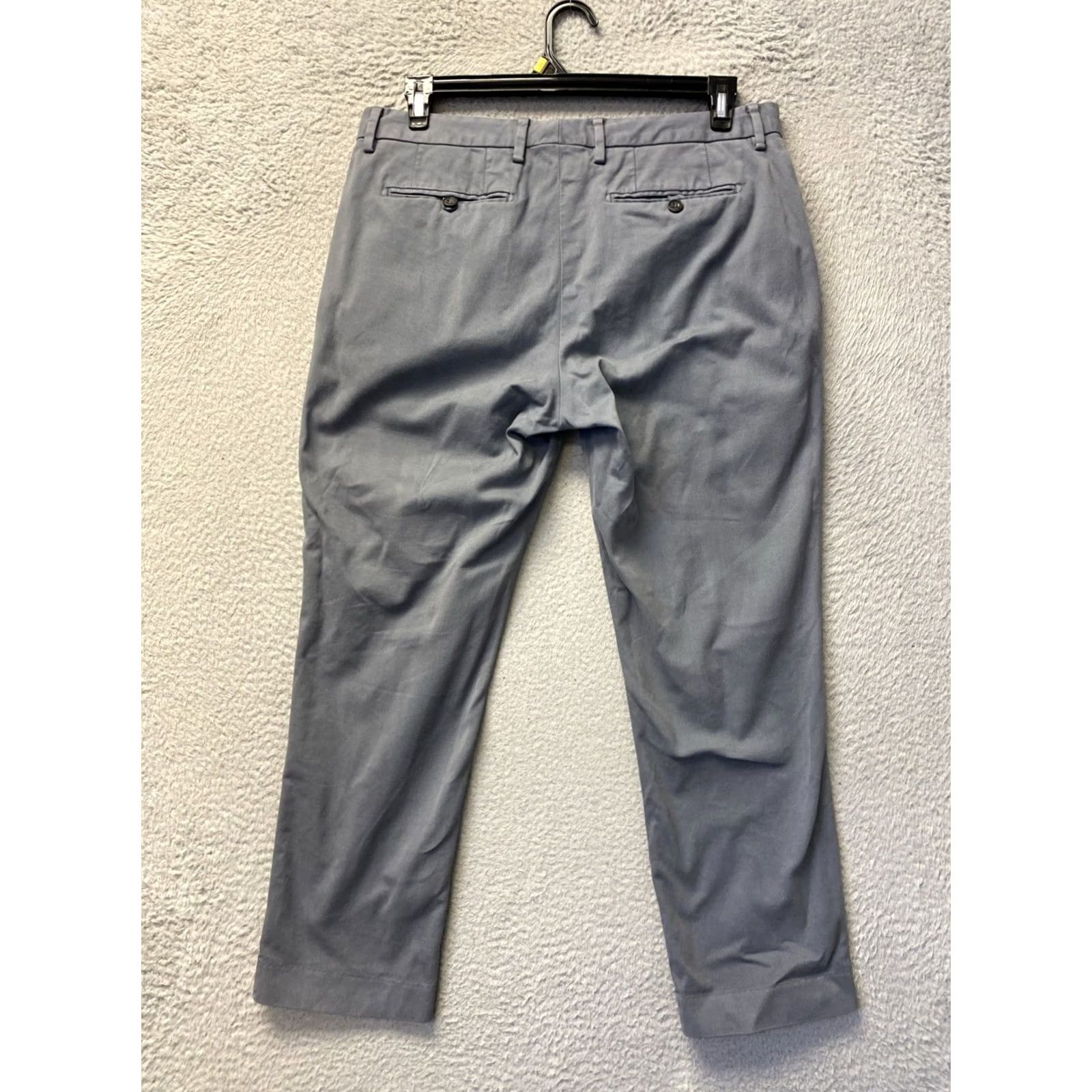 Bonobos Bonobos Chino Pants Men's 34x28 Gray Slim Flat Front Regular Inseam 28 Style: Chino Size US 34 / EU 50 - 6 Thumbnail