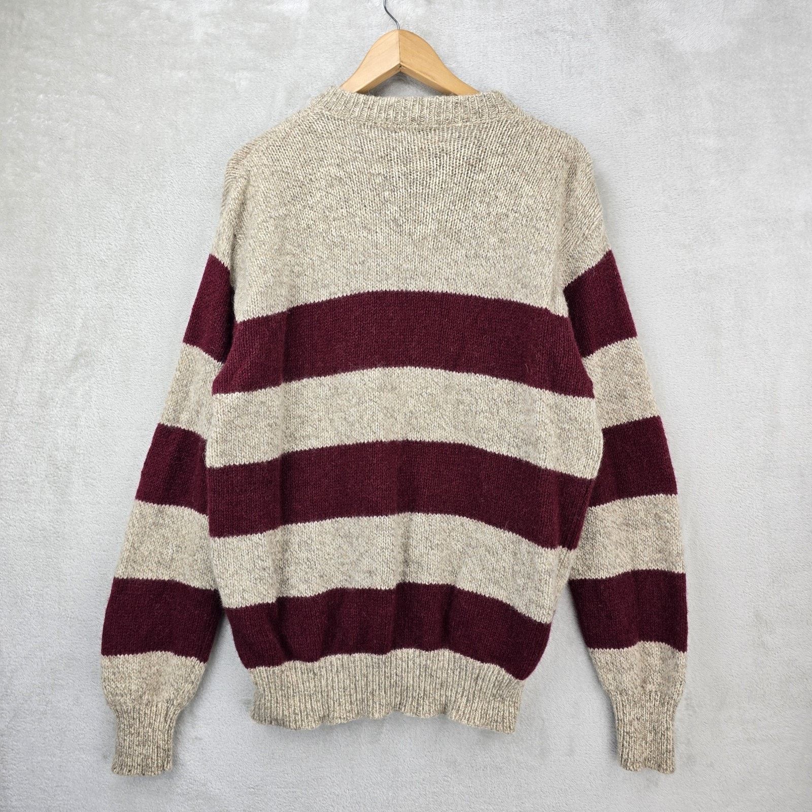L.L. Bean Vintage L.L. Bean Wool Sweater Large Beige 80s USA Cottage Size US L / EU 52-54 / 3 - 6 Thumbnail