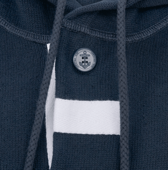 Dior o1w1db10725 423S25 Hooded Sweatshirt in Navy Blue Size XL / US 12-14 / IT 48-50 - 3 Thumbnail