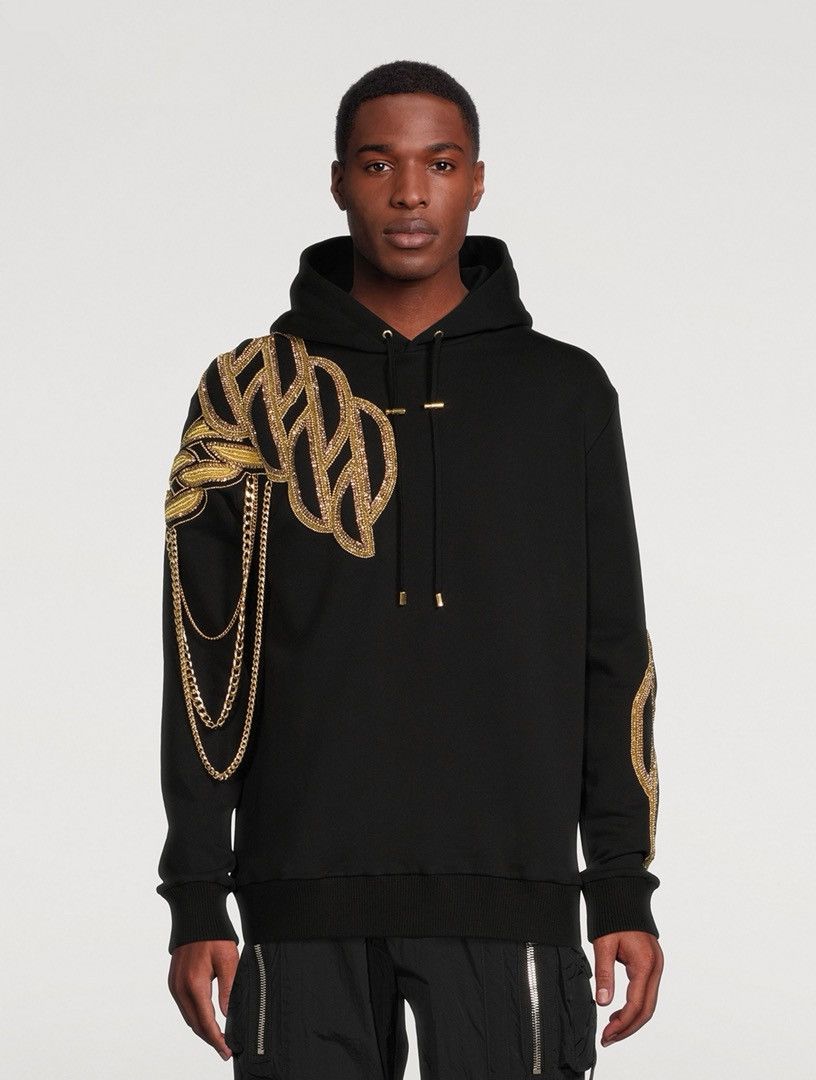 Balmain Balmain Chain Embroidery Sweatshirt Size US S / EU 44-46 / 1 - 1 Thumbnail