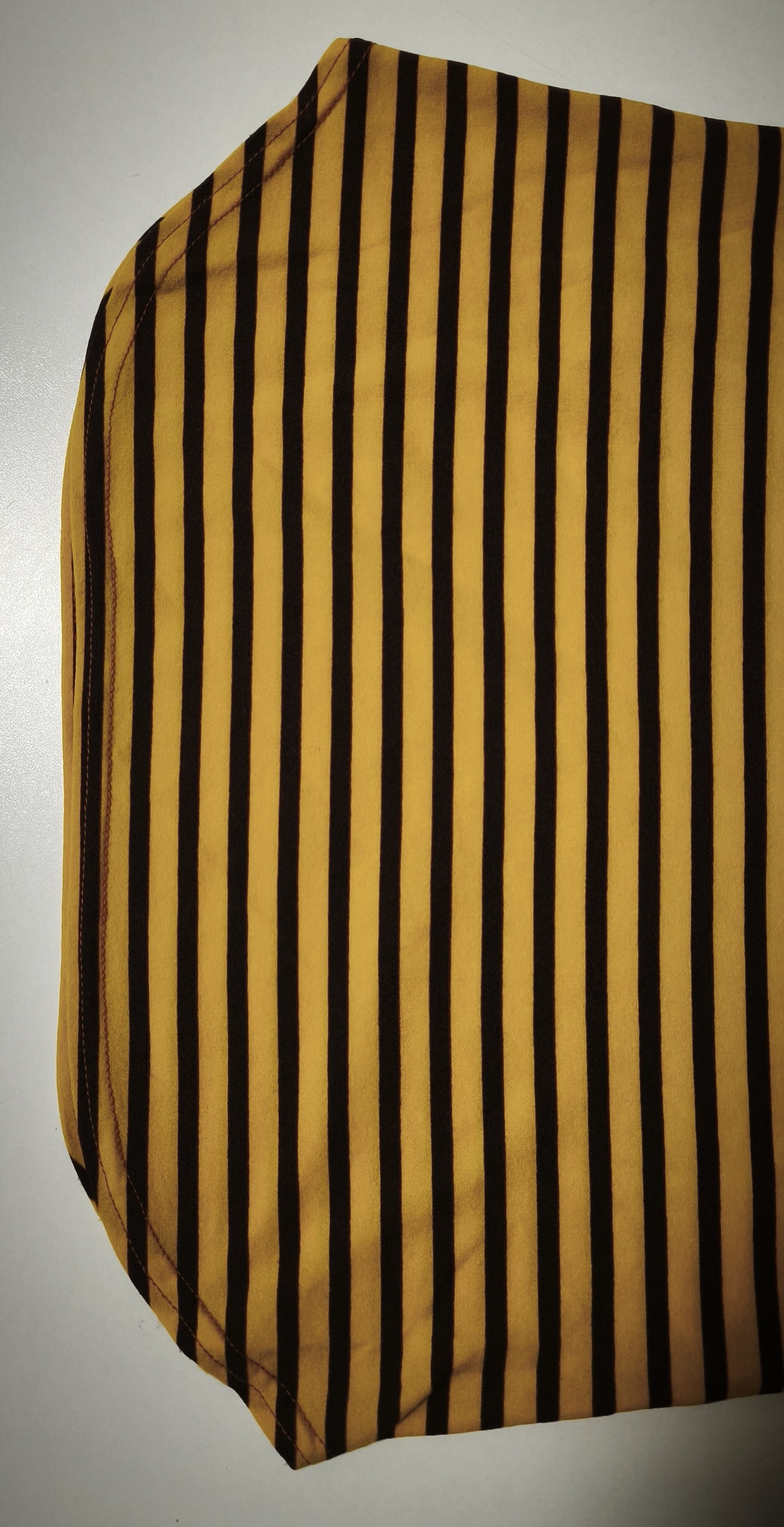 Jean Paul Gaultier Year: 1997 - Yellow and dark Brown stripes top Size S / US 4 / IT 40 - 25 Thumbnail
