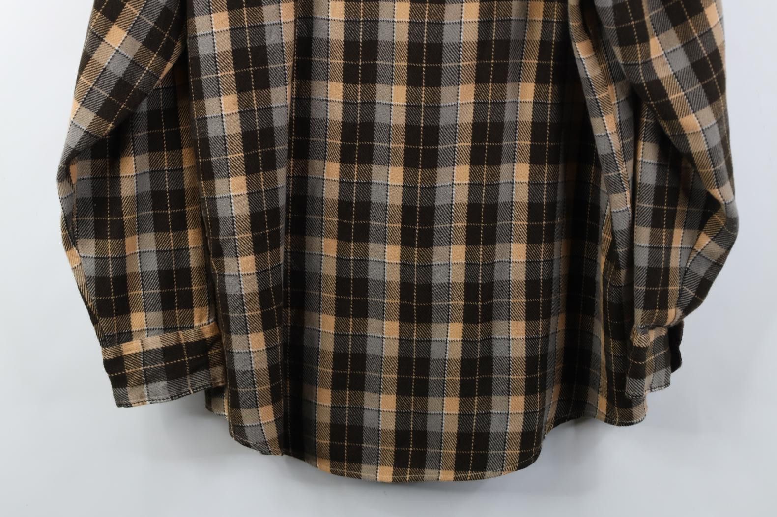 Vintage Vintage 70s Streetwear Flannel Knit Board Button Shirt Plaid Size US L / EU 52-54 / 3 - 14 Thumbnail