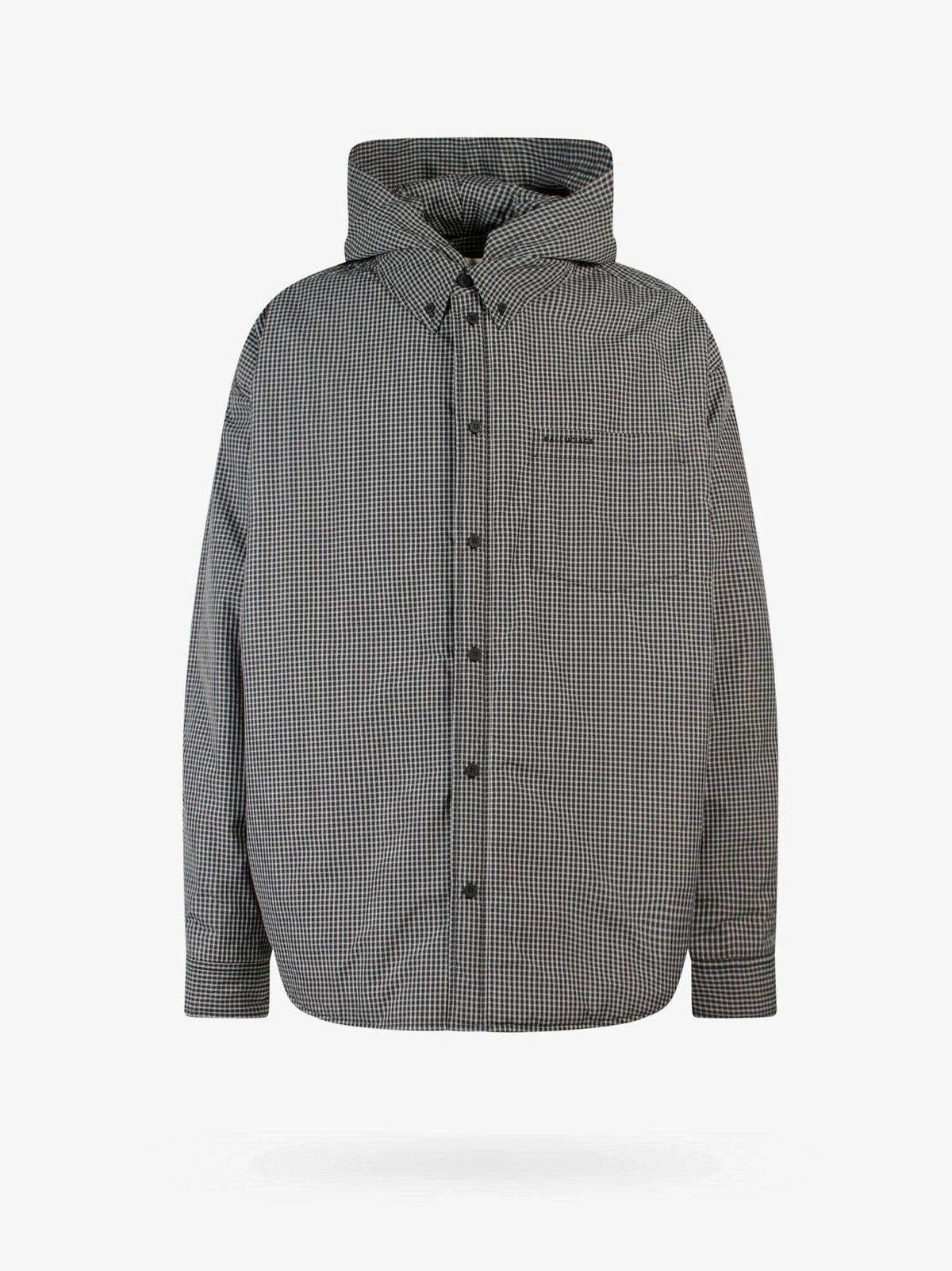 Balenciaga o1s1wg111225 Shirt Parka in Multicolor Size US M / EU 48-50 / 2 - 1 Thumbnail