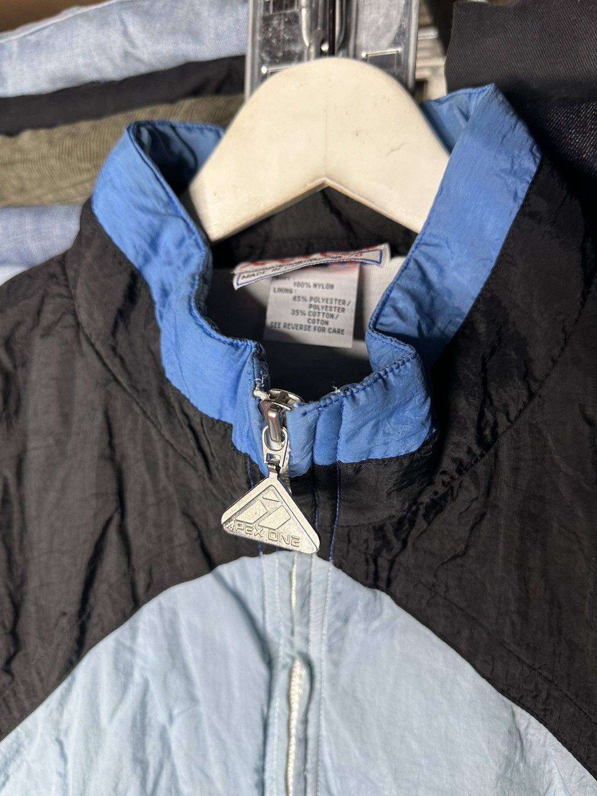 Apex Carolina Panthers 1990's Apex Full zip Jacket Windbreaker Size US L / EU 52-54 / 3 - 6 Thumbnail
