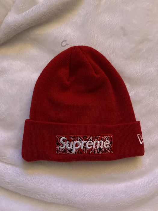 Supreme beanie store bandana box logo