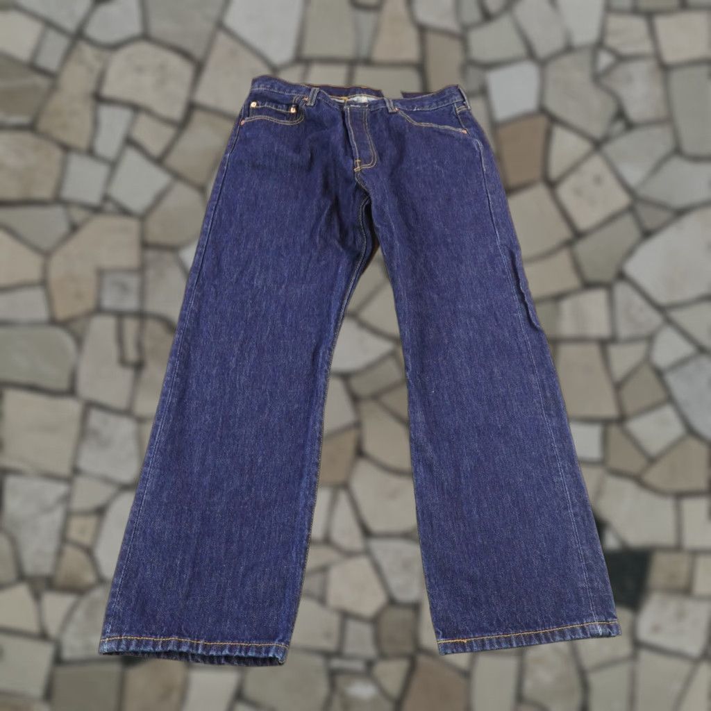 Levi's VINTAGE Levi's Jeans Mens 36x30 Blue Denim 501 Button Fly Dark Wash Levi'S 501 Series Straight Size US 33 - 1 Thumbnail